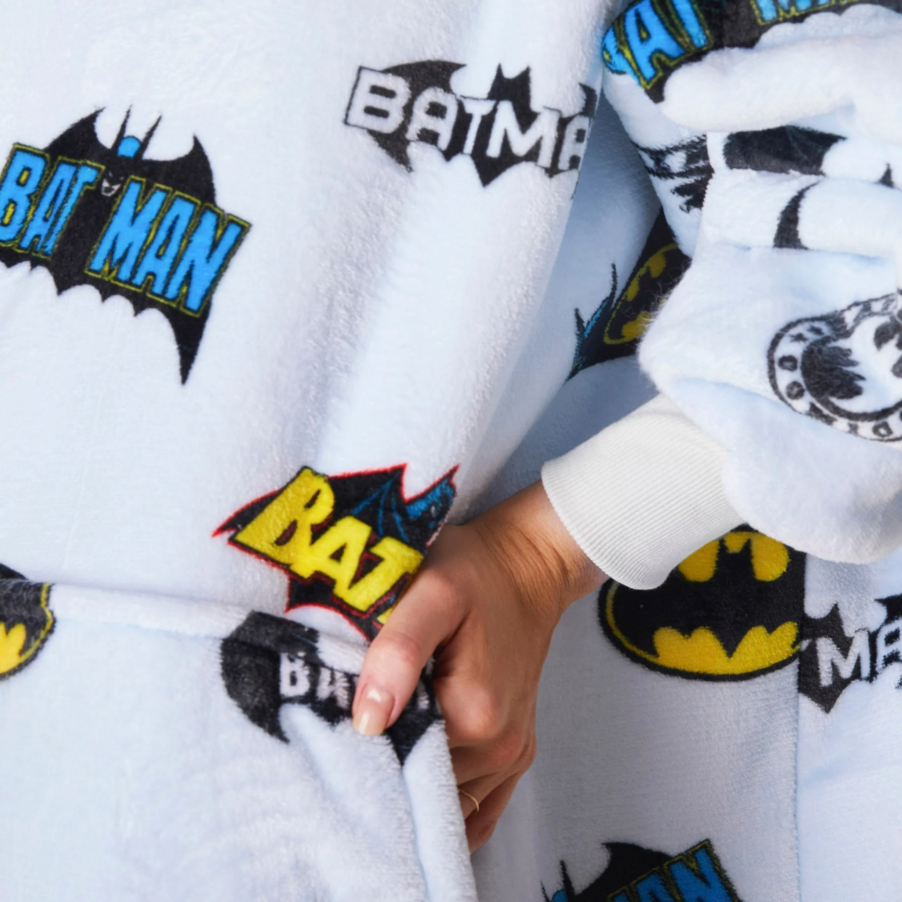 Hellblauer Batman HappyHoodie - Image 8