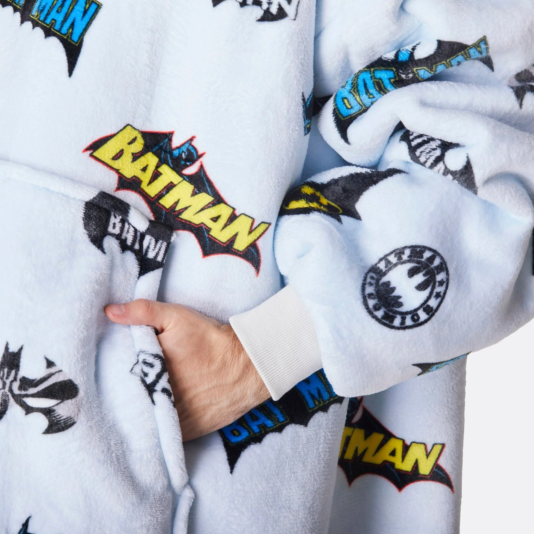 Hellblauer Batman HappyHoodie - Image 9