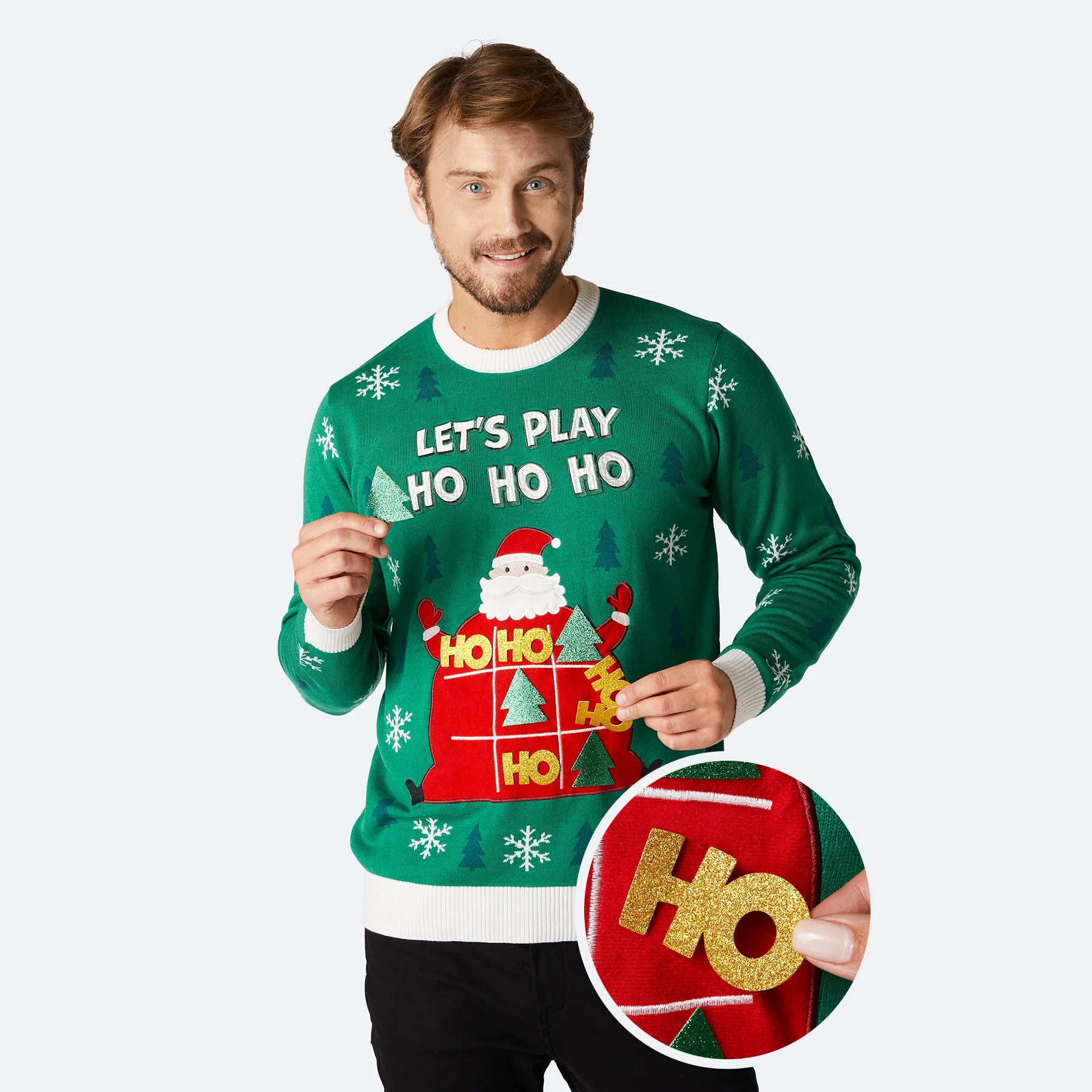 Ho Ho Ho Weihnachtspullover Herren