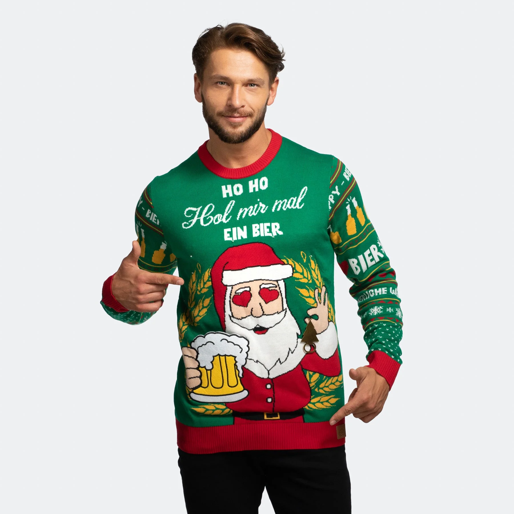 Hol Mir Mal Ein Bier Weihnachtspullover Herren - Image 2