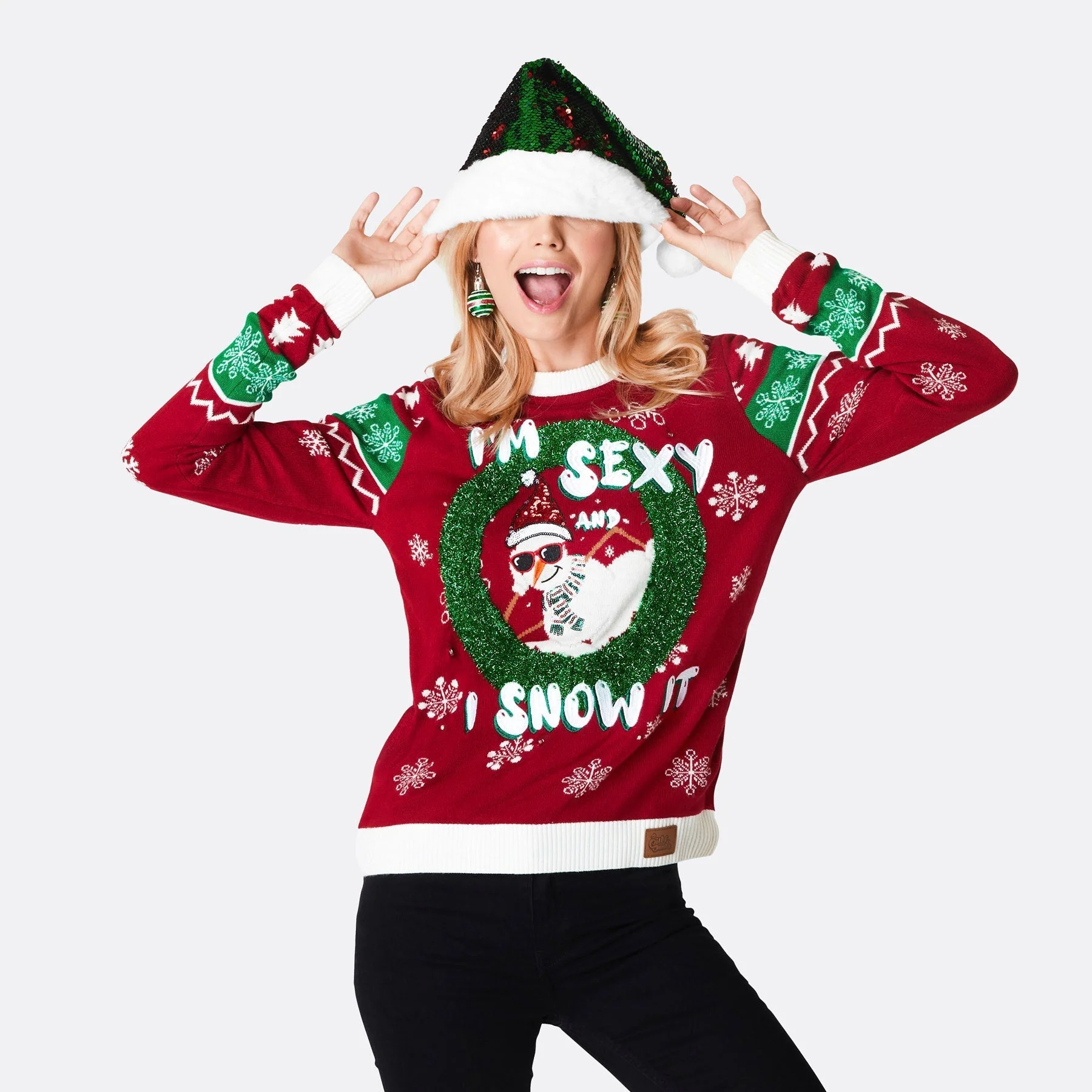 I'm Sexy And I Snow It Weihnachtspullover Damen - Image 3