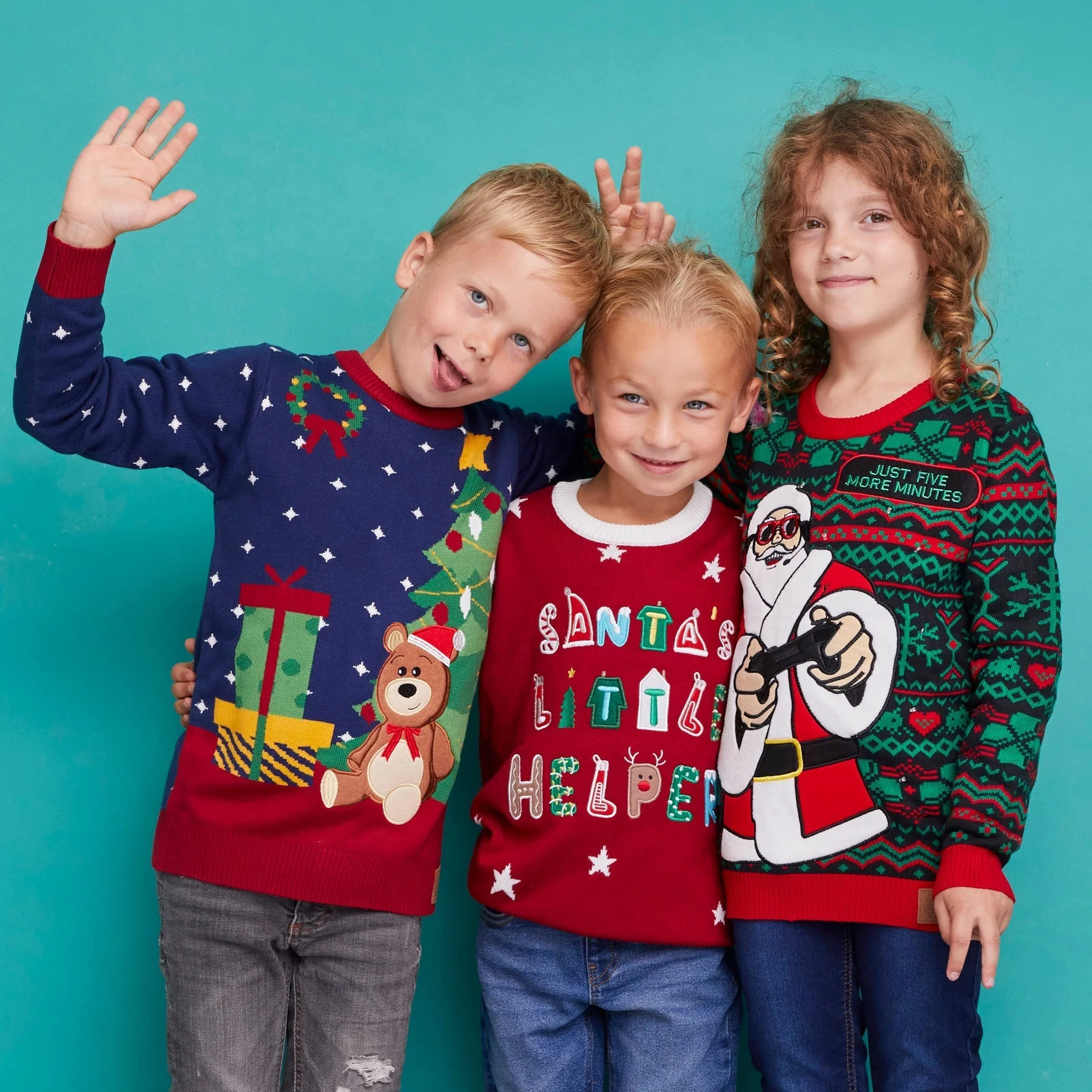 Just 5 More Minutes Weihnachtspullover Kinder - Image 7