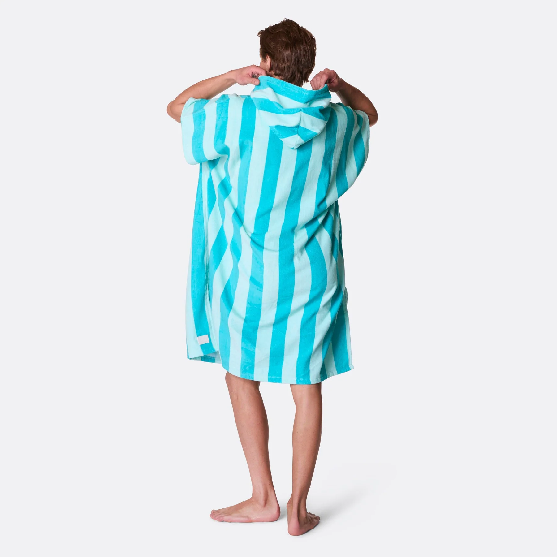 Koralle Gestreifter Badeponcho - Image 7