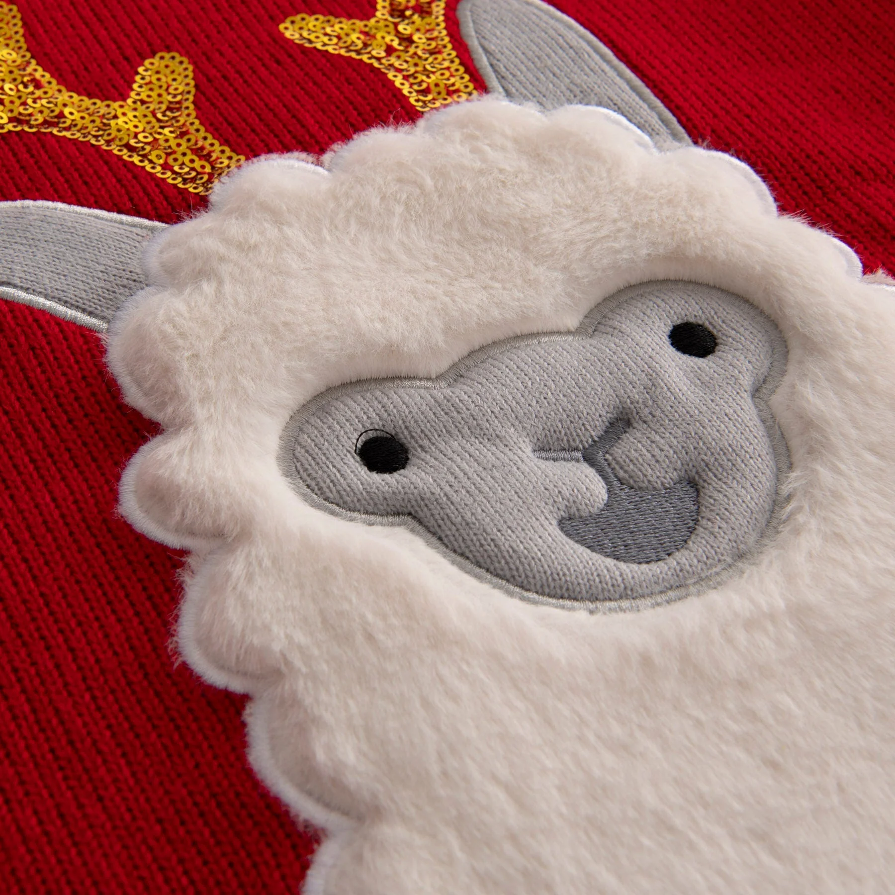 Lama Weihnachtspullover Kinder - Image 3