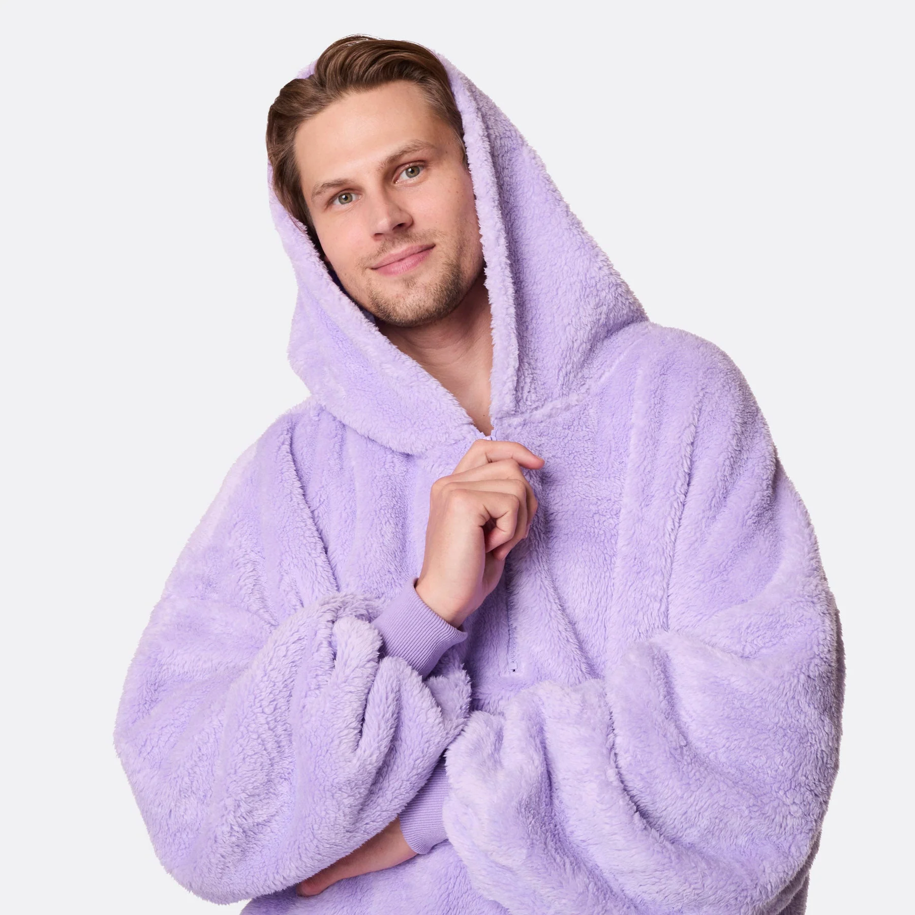 Lavendel Teddy HappyHoodie - Image 4