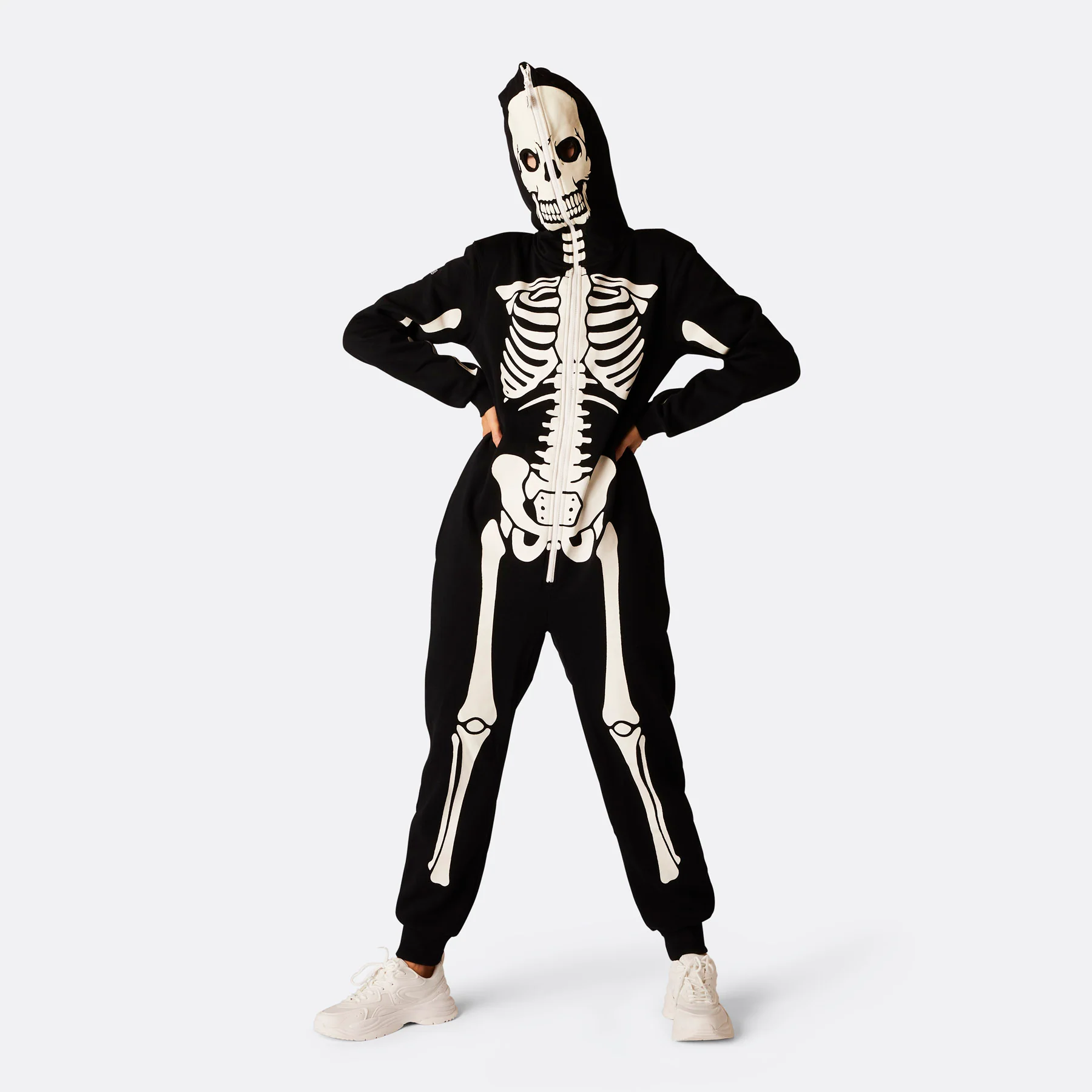Skelett Halloween Onesie Damen - Image 3