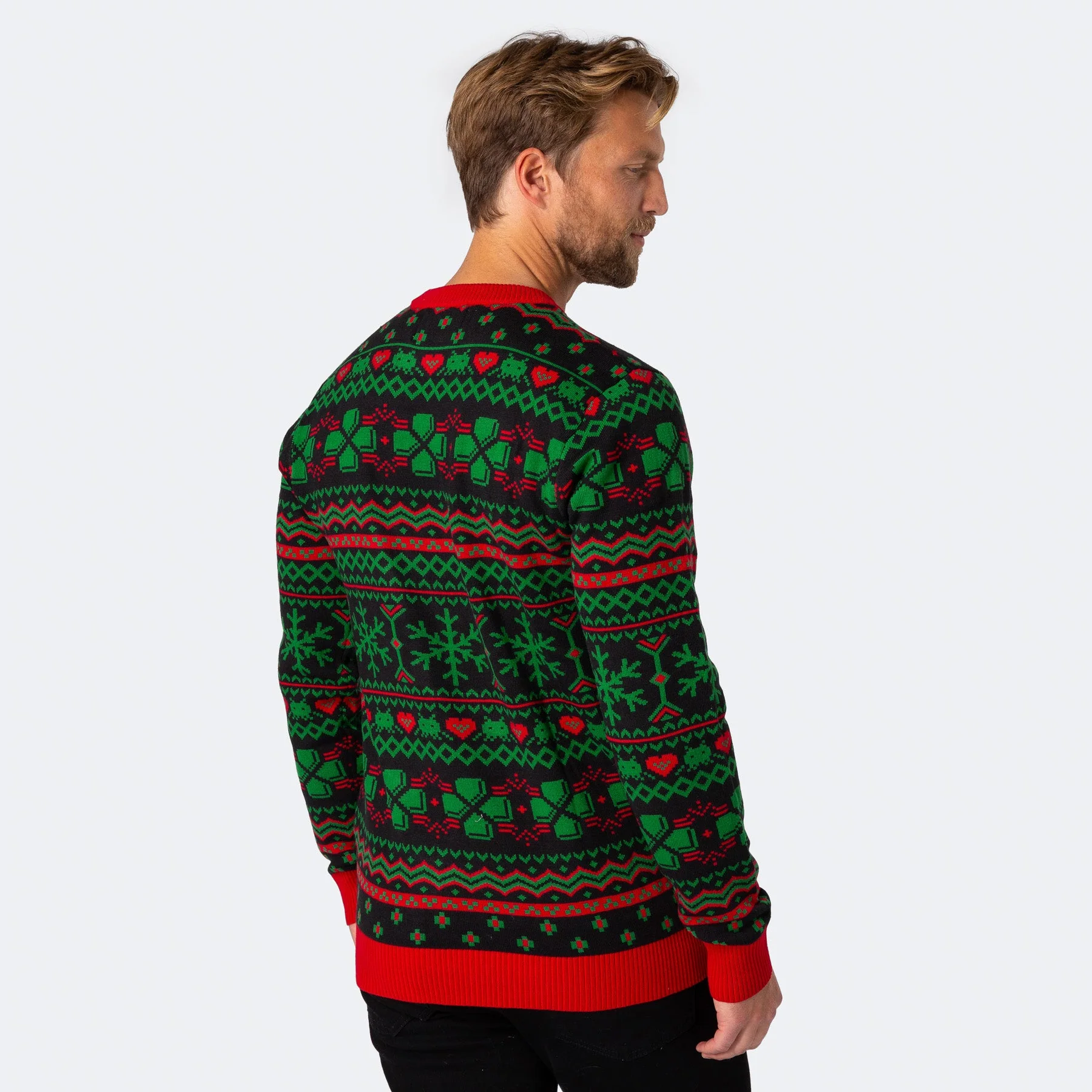 Level Up Weihnachtspullover Herren - Image 3