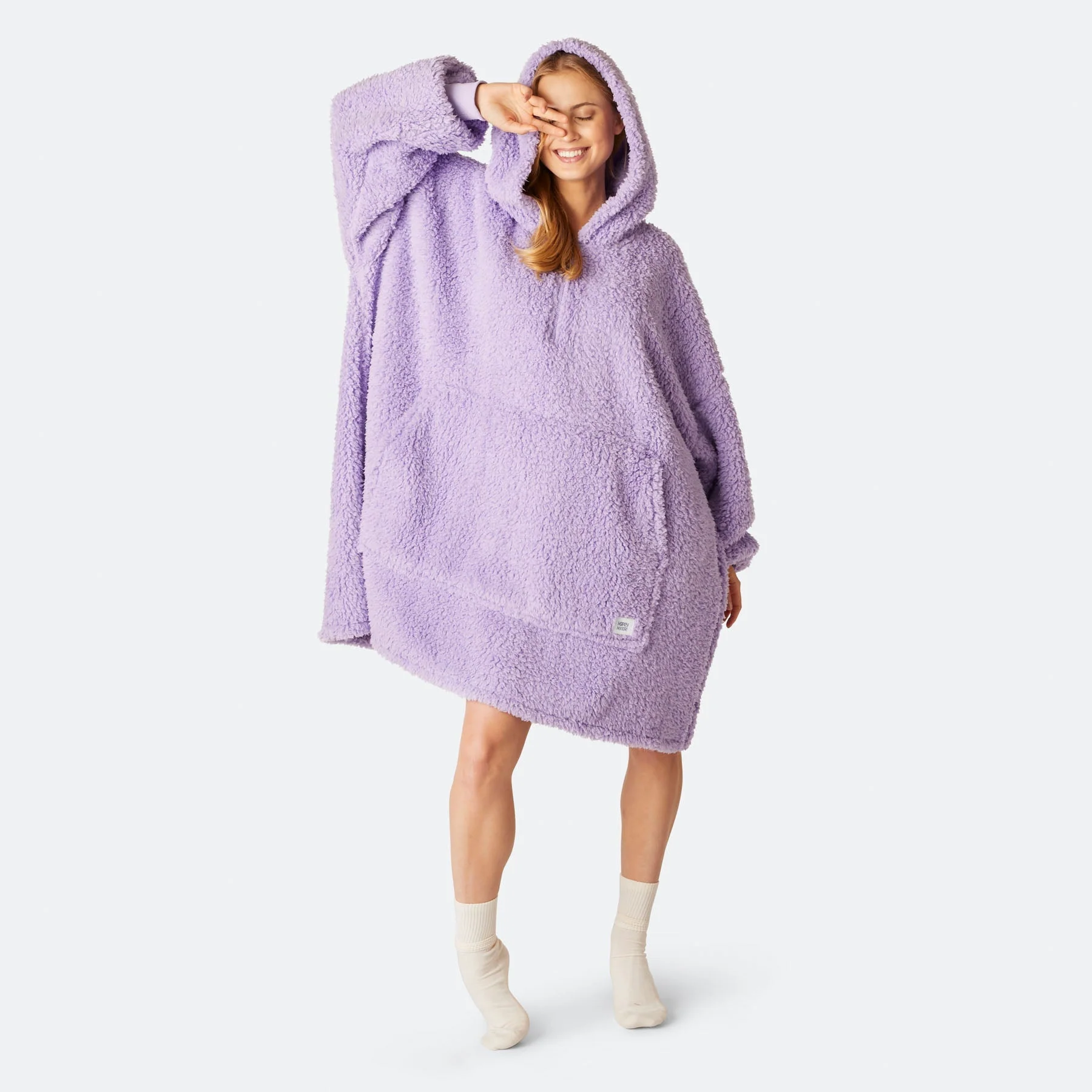 Lila Sherpa HappyHoodie - Image 5