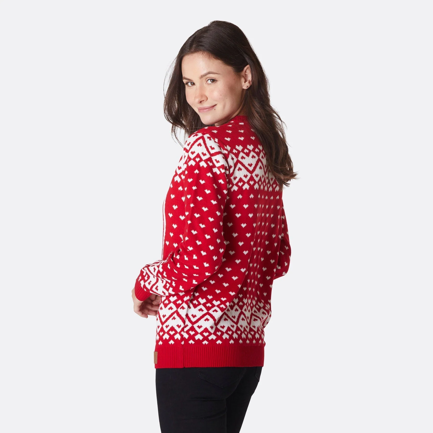 Love Actually Is All Around Weihnachtspullover Damen - Image 3