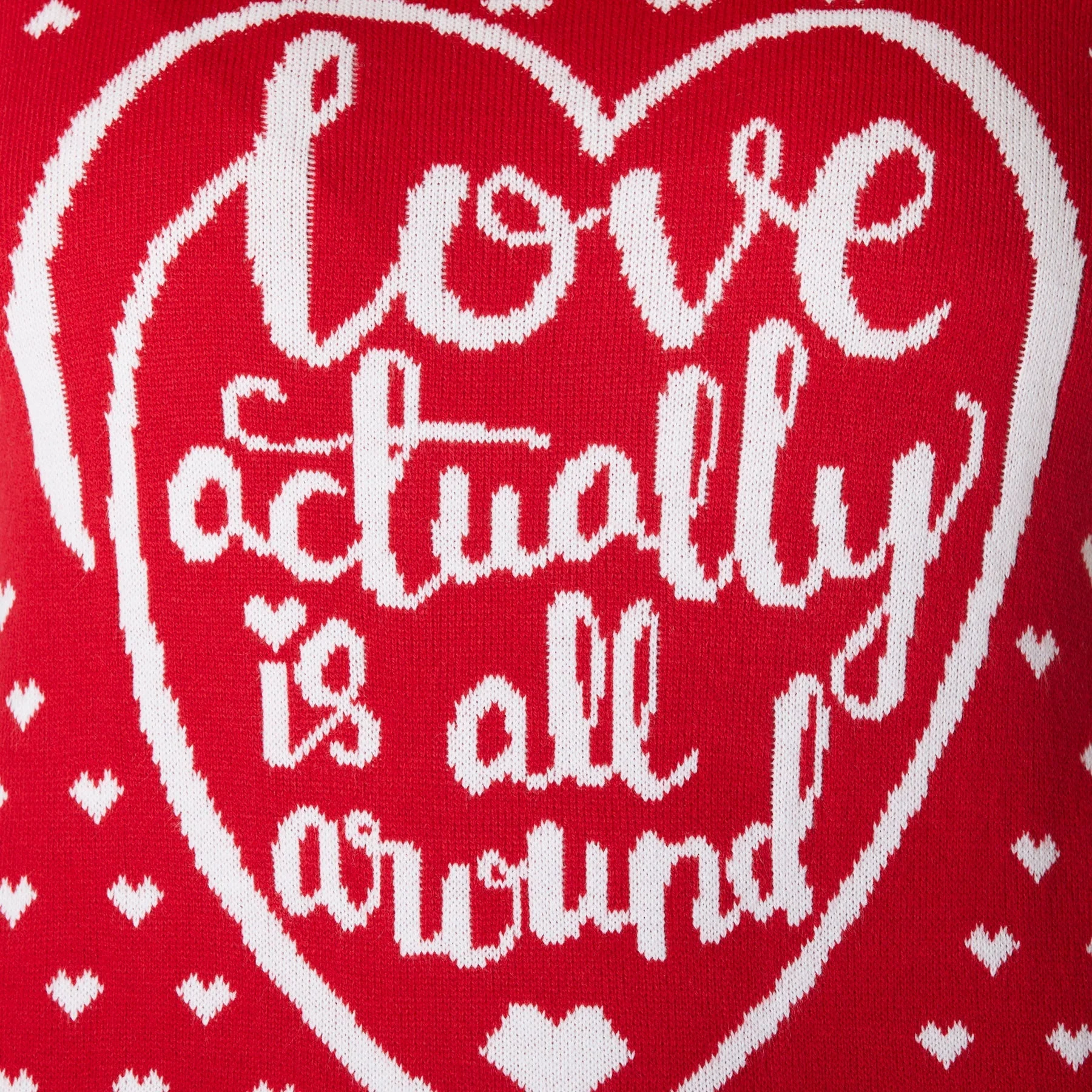 Love Actually Is All Around Weihnachtspullover Herren - Image 4