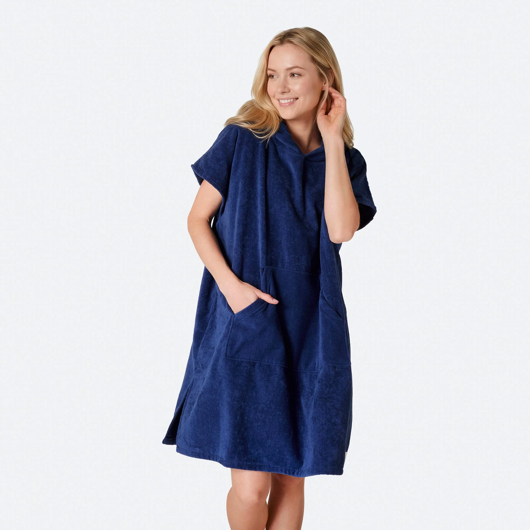 Marineblauer Badeponcho - Image 6