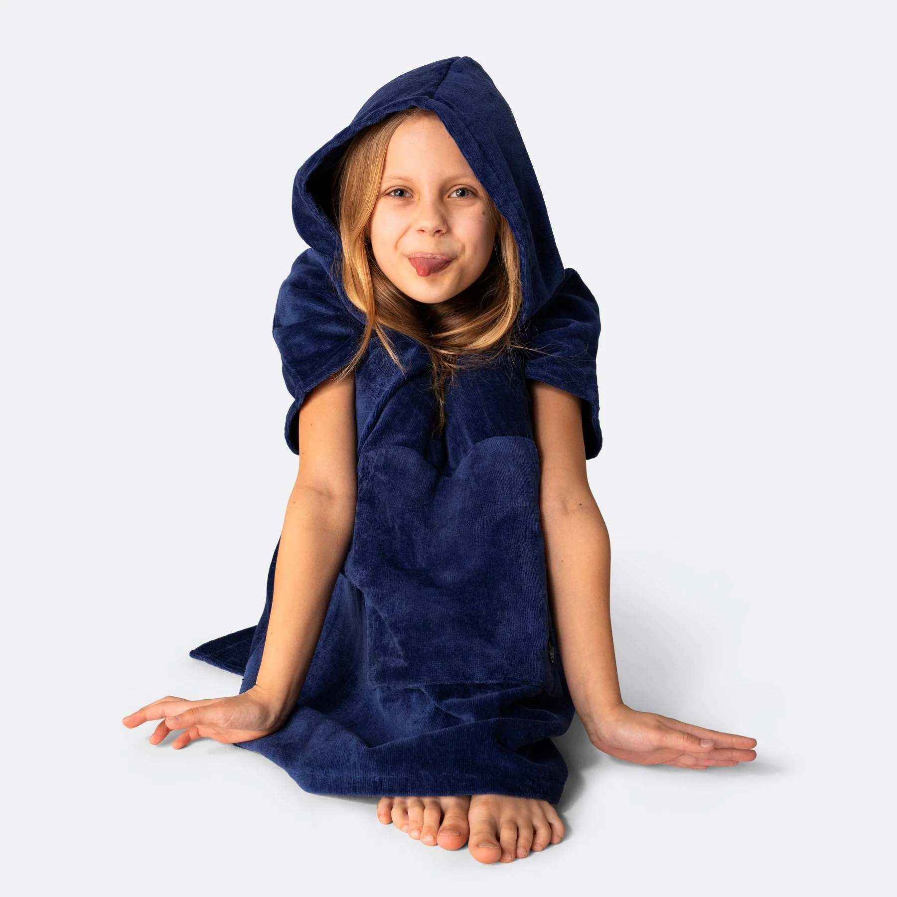 Marineblauer Badeponcho Kinder - Image 8