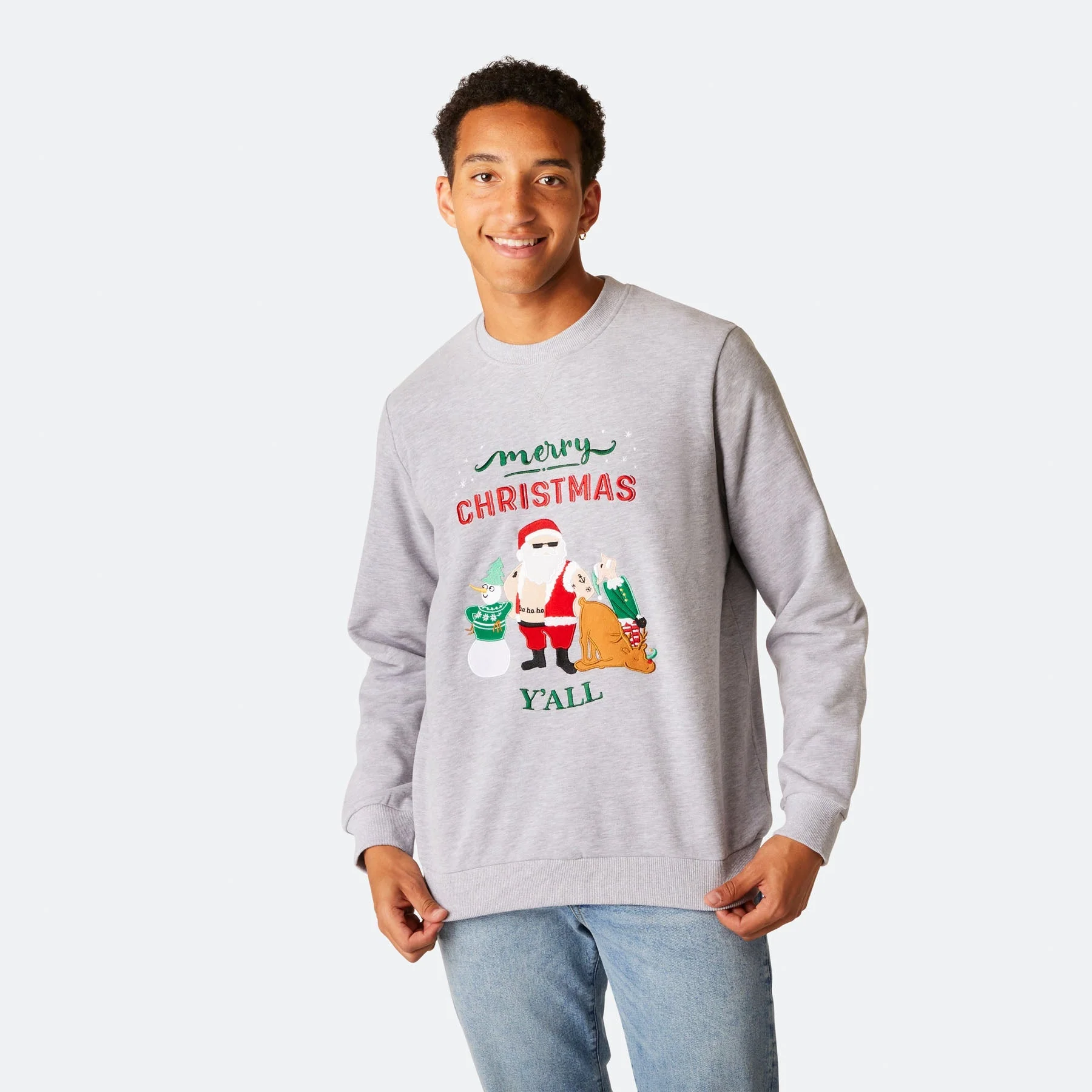 Merry Christmas Y'all Weihnachts-Sweatshirt Herren - Image 3