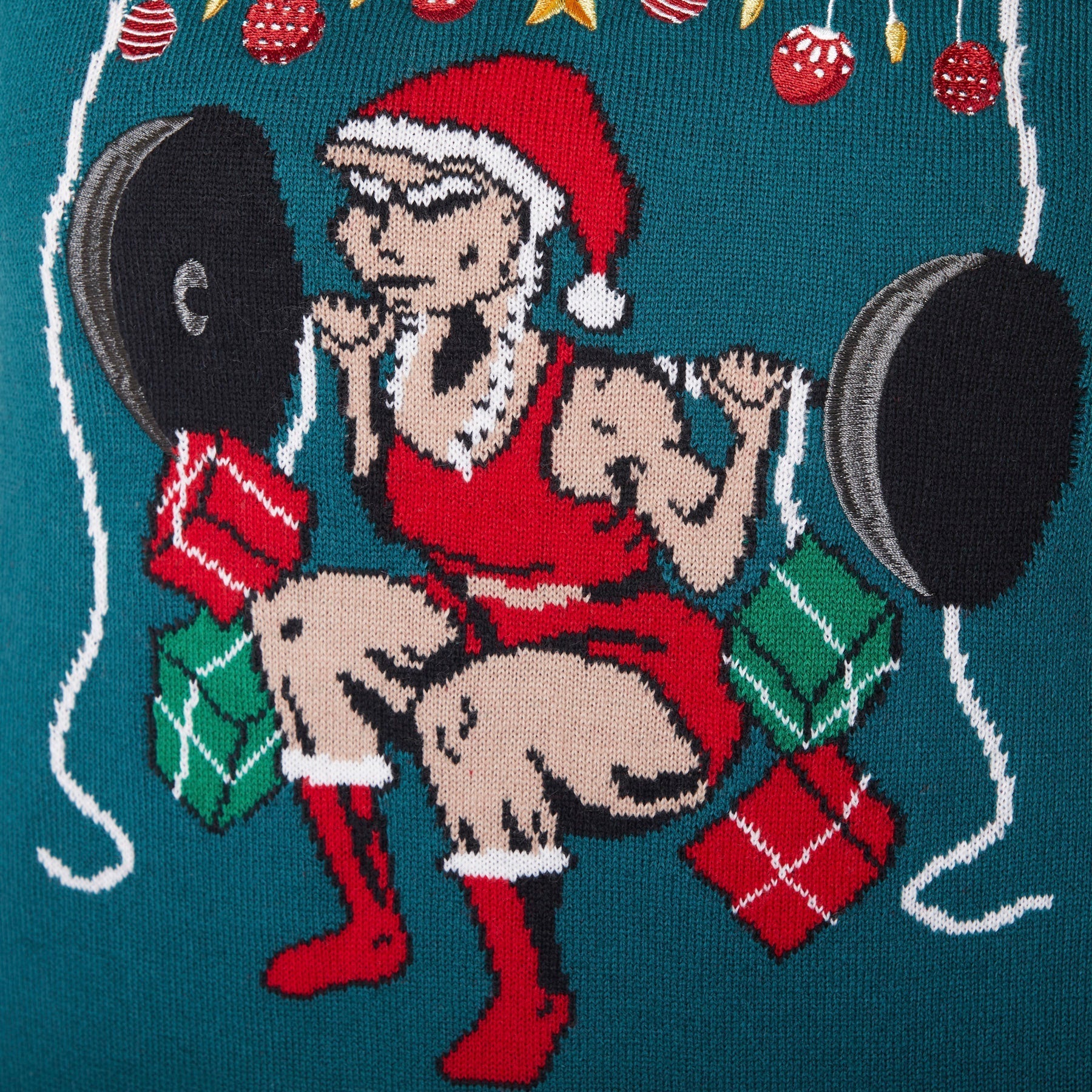 Merry Fitmas Weihnachtspullover Damen - Image 4