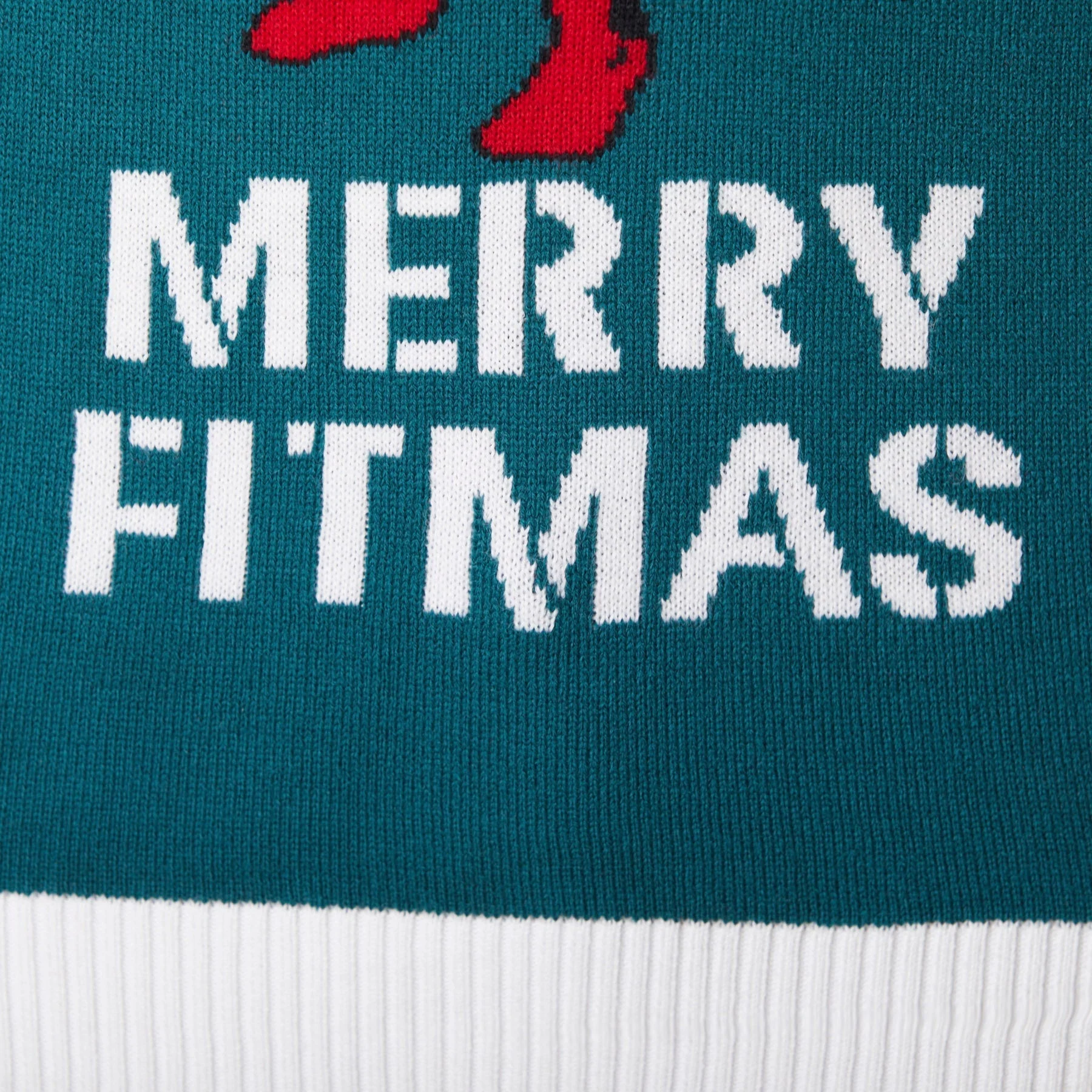 Merry Fitmas Weihnachtspullover Damen - Image 5