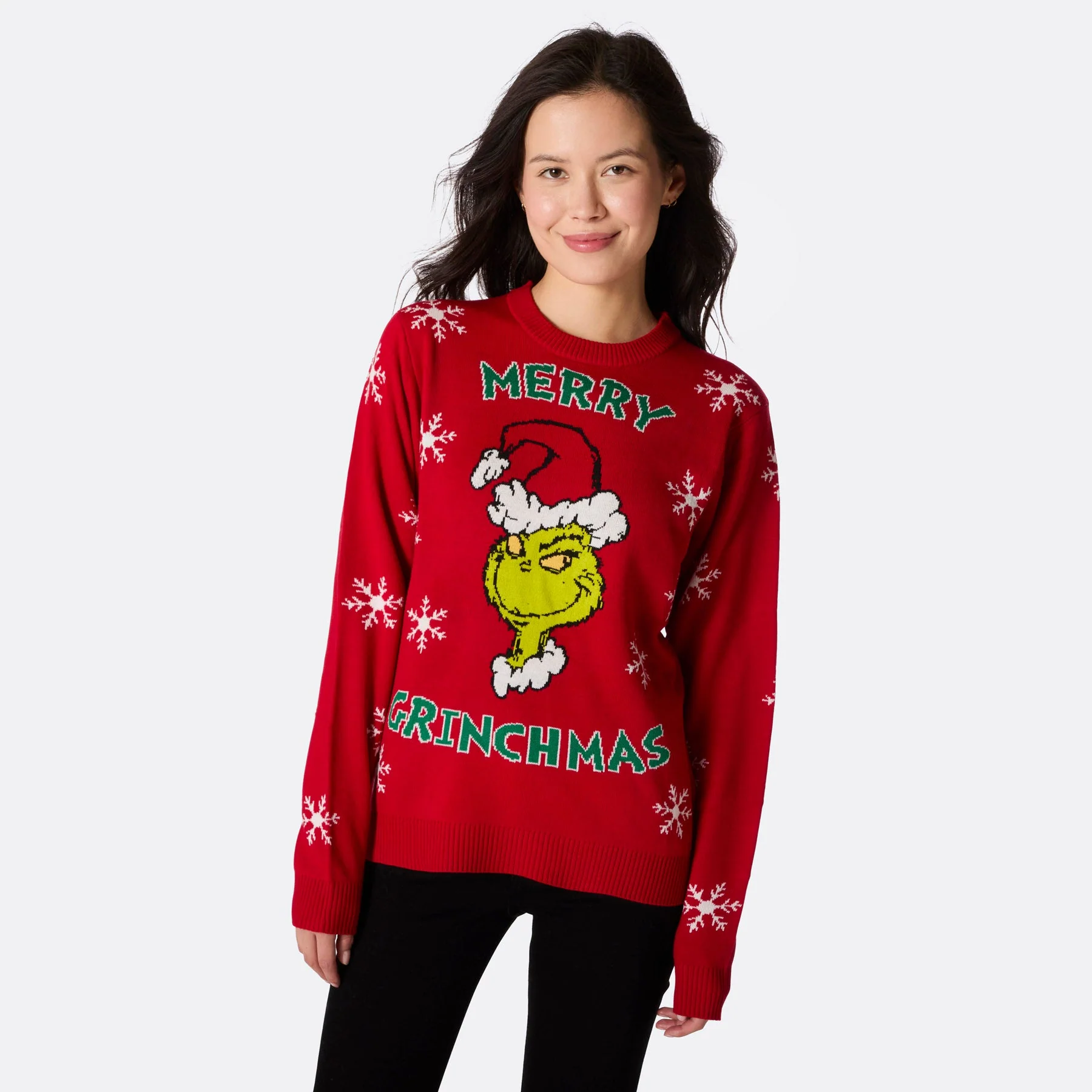 Merry Grinchmas Weihnachtspullover Damen - Image 3
