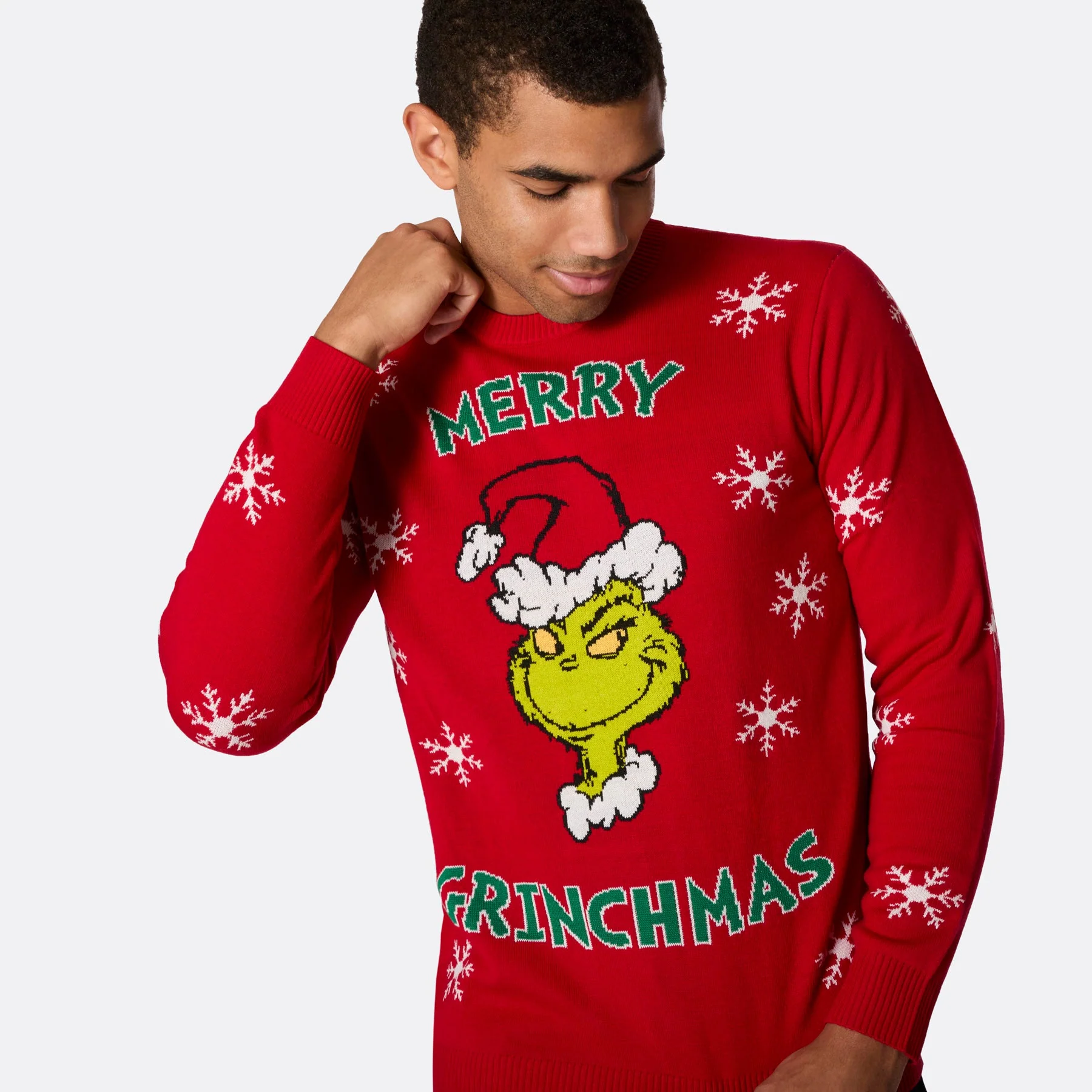 Merry Grinchmas Weihnachtspullover Herren - Image 4
