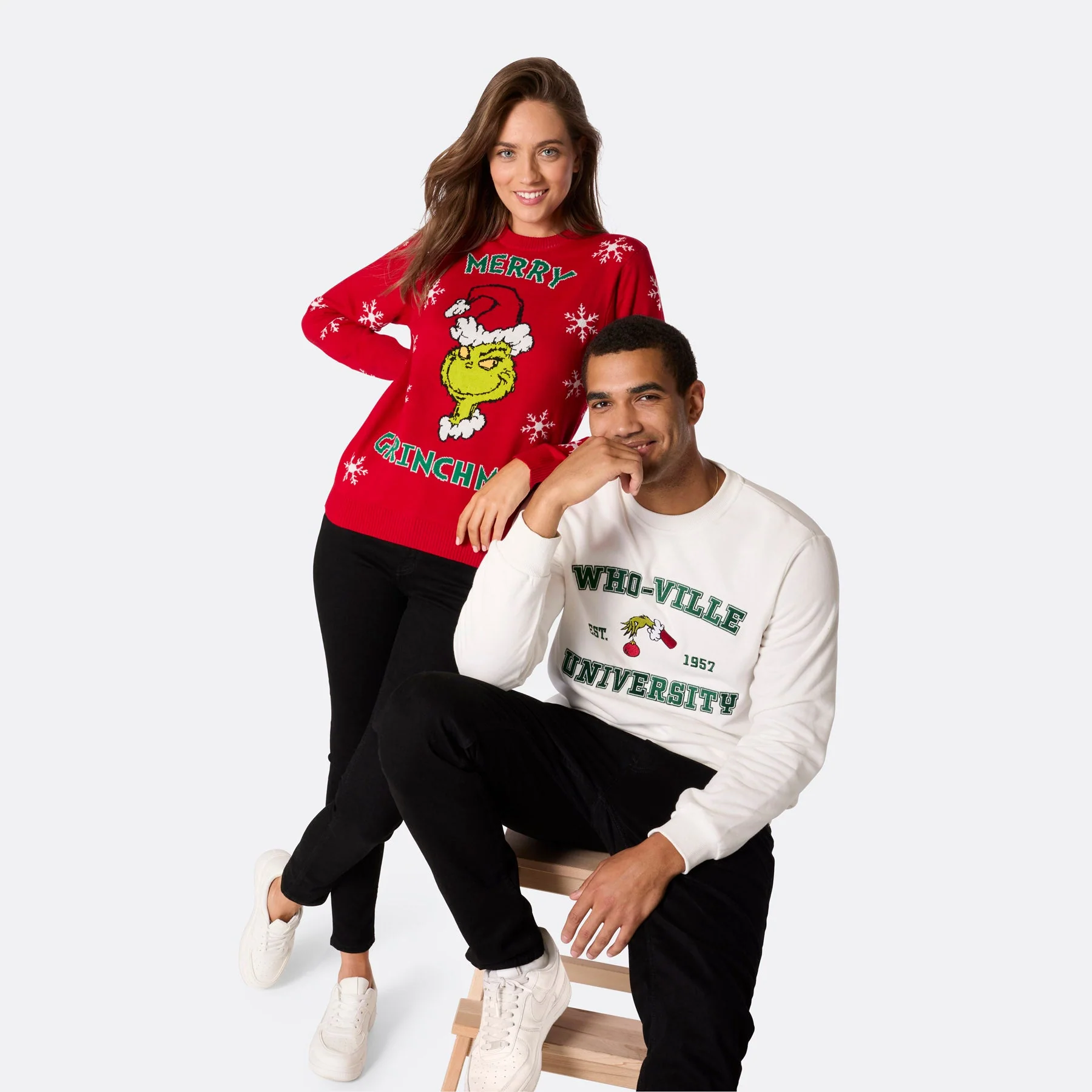 Merry Grinchmas Weihnachtspullover Herren - Image 7