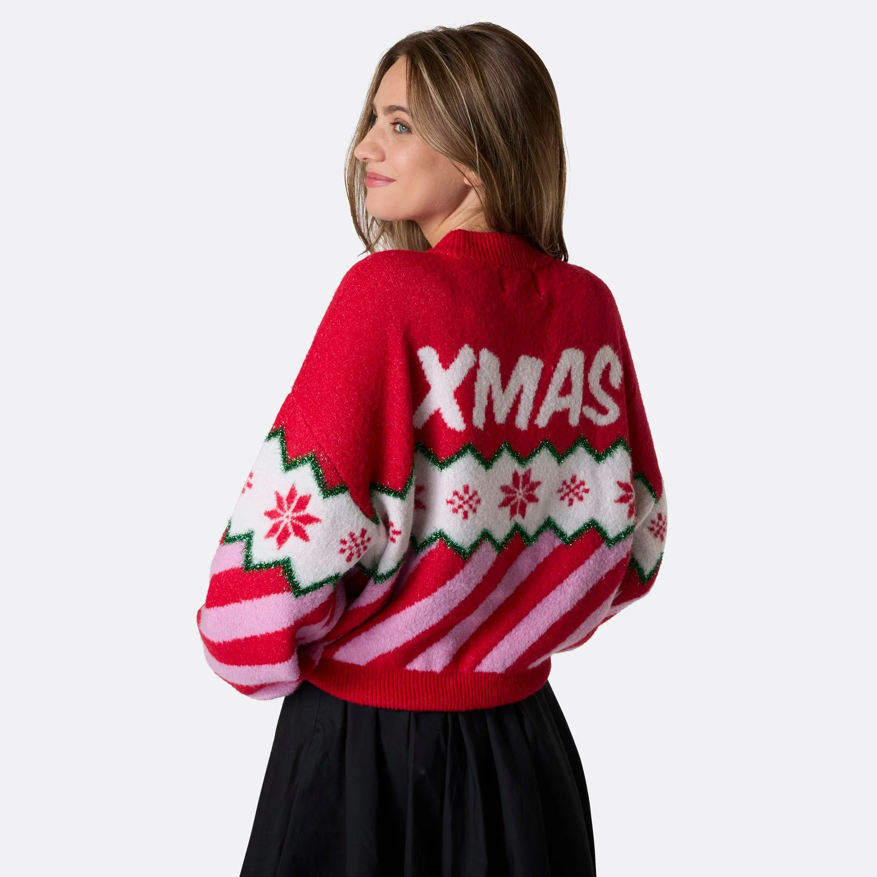 Merry Xmas Oversized Weihnachtspullover Damen - Image 4