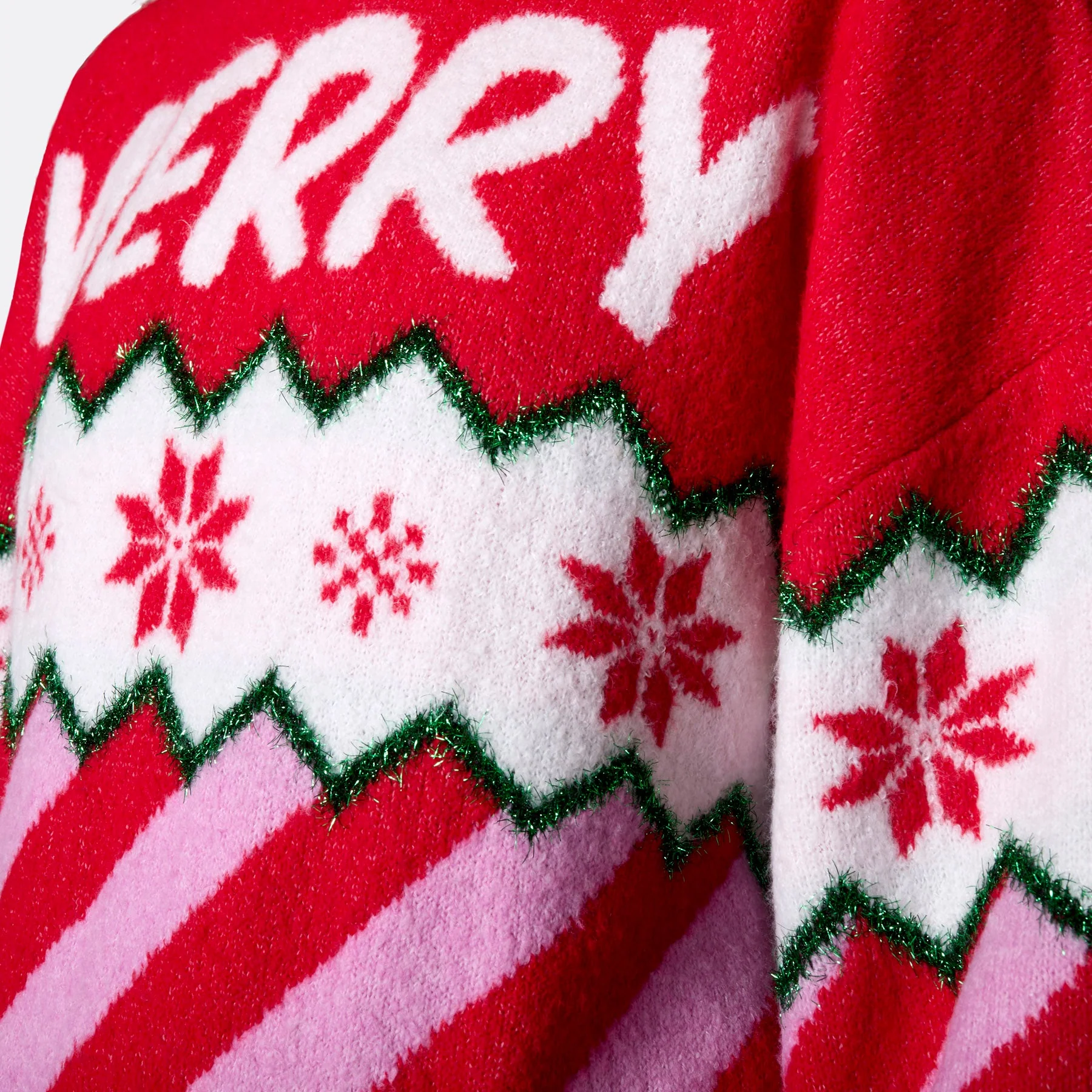 Merry Xmas Oversized Weihnachtspullover Damen - Image 5