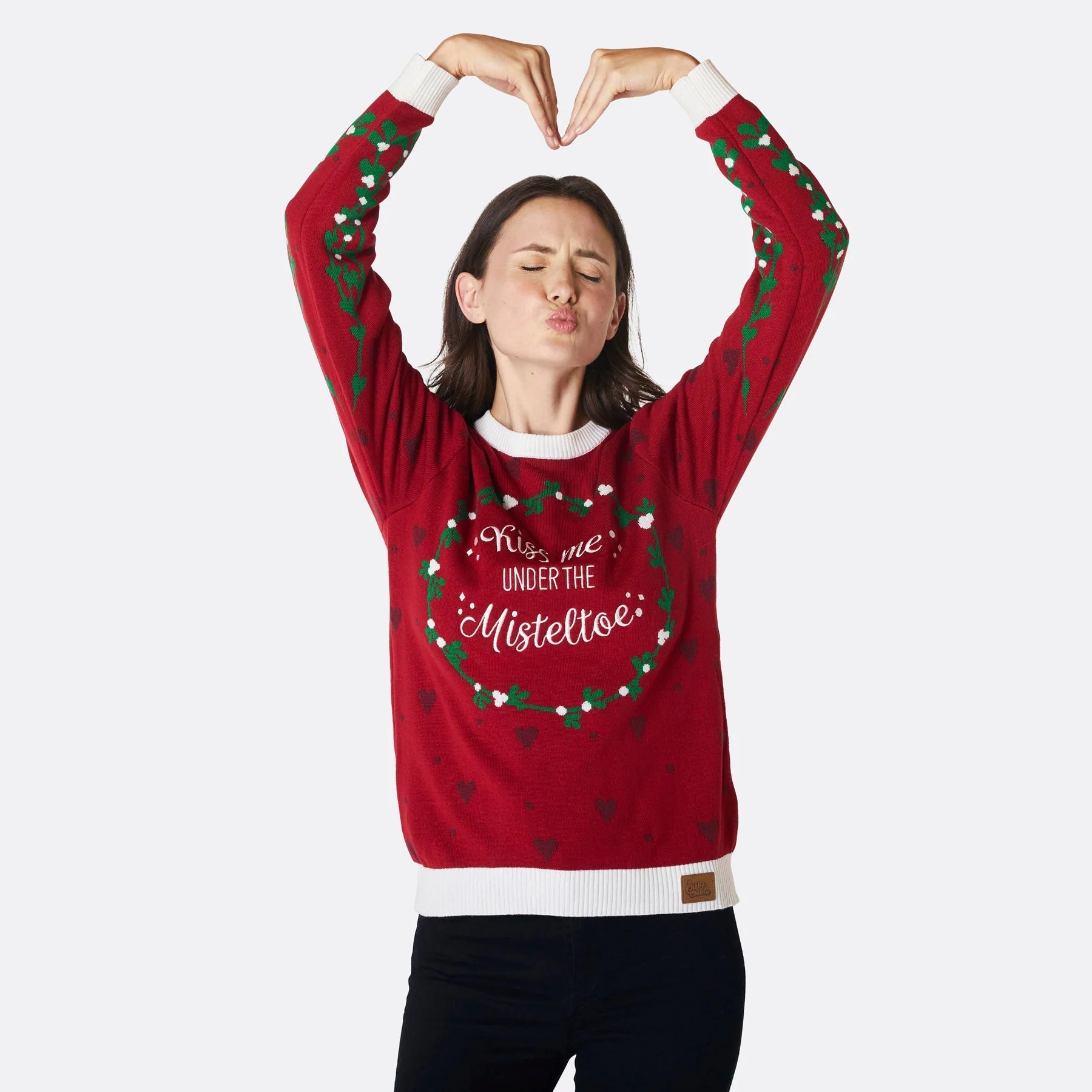 Mistletoe Weihnachtspullover Damen - Image 2