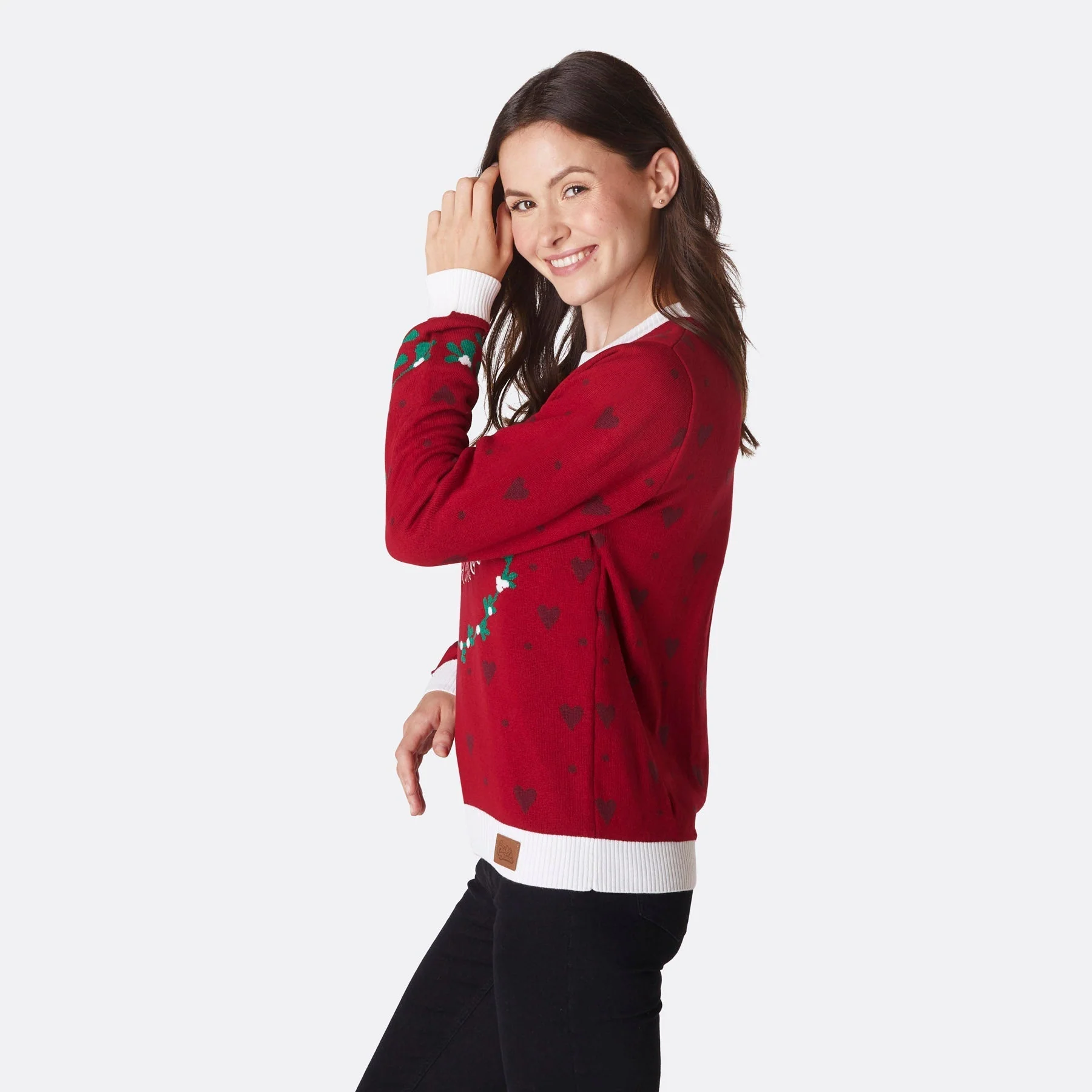 Mistletoe Weihnachtspullover Damen - Image 3
