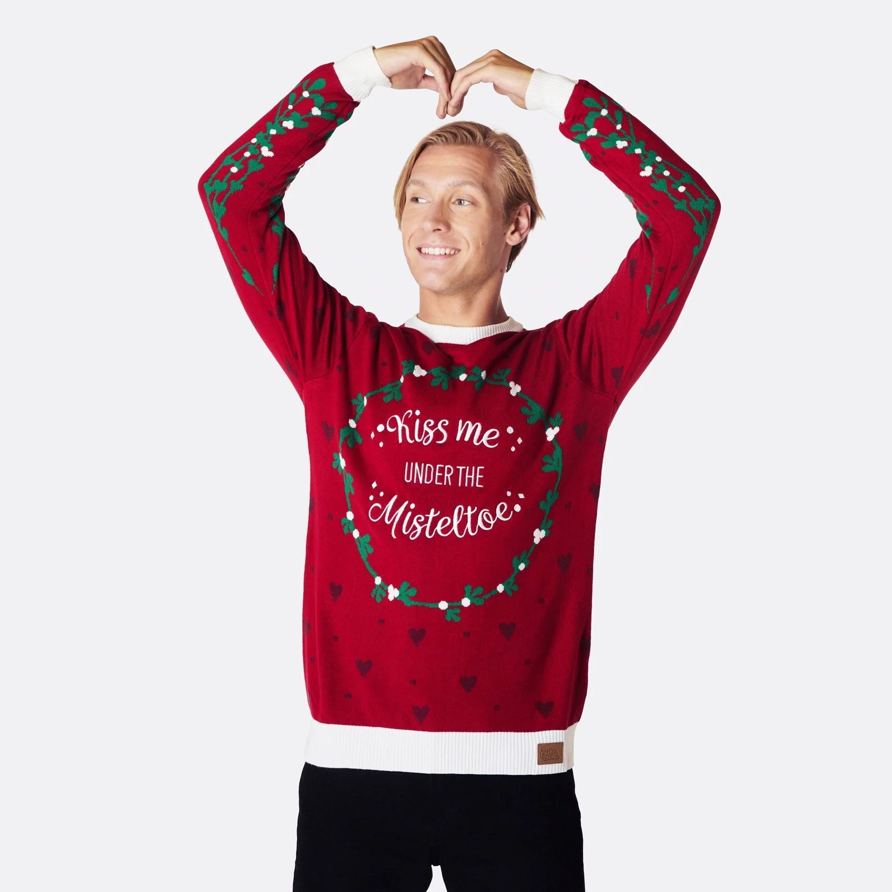 Mistletoe Weihnachtspullover Herren - Image 2