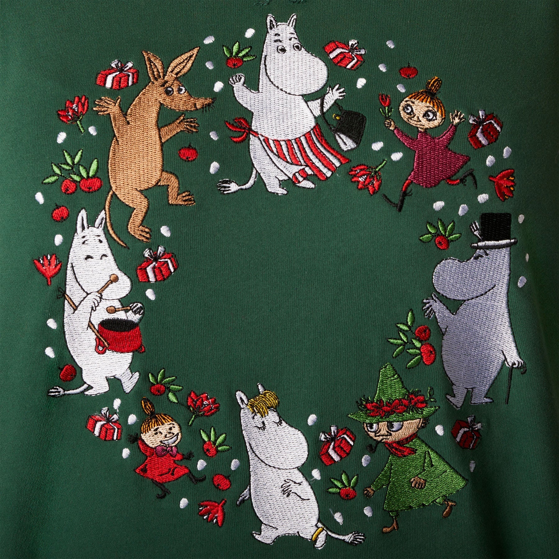 Mumins Grünes Weihnachts-Sweatshirt Damen - Image 3