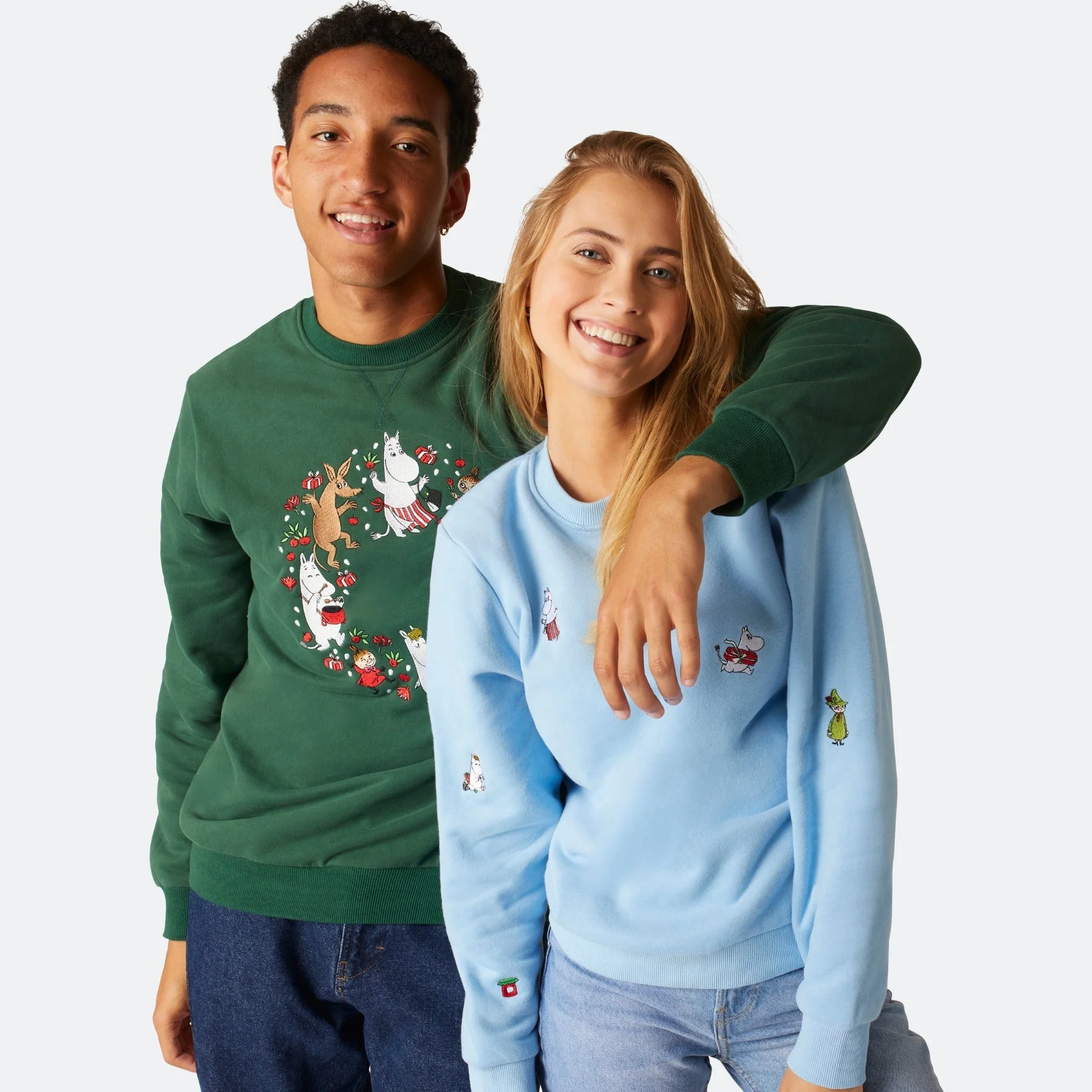 Mumins Grünes Weihnachts-Sweatshirt Damen - Image 4