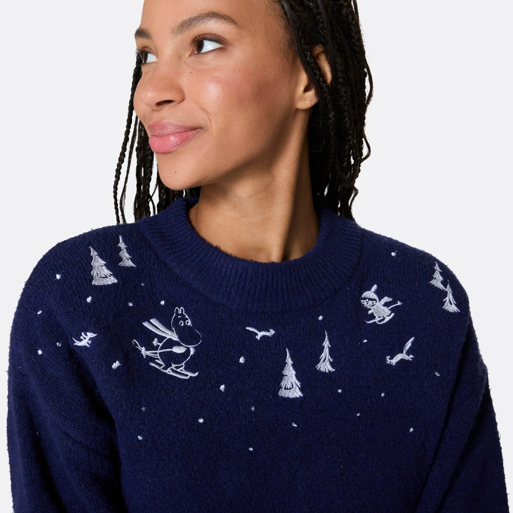 Mumins Oversized Weihnachtspullover Damen - Image 4
