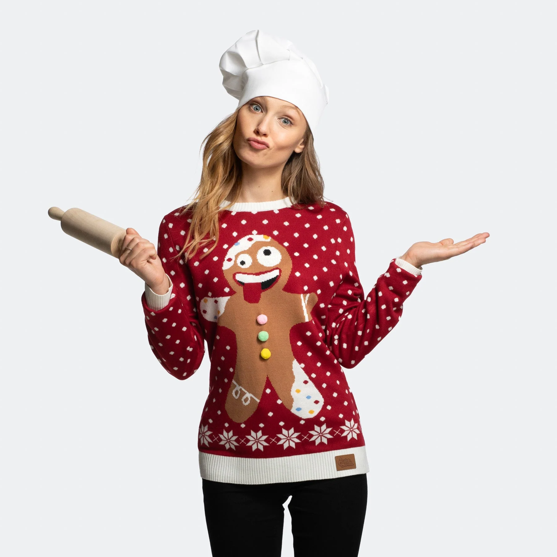 Lebkuchen Weihnachtspullover Damen - Image 2