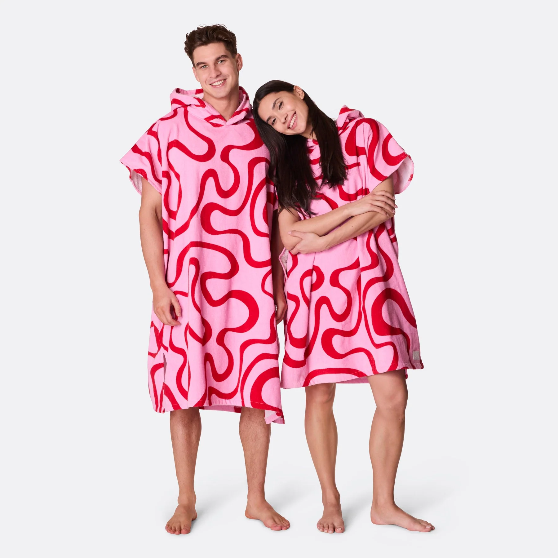 Pinke Wellen Badeponcho - Image 3