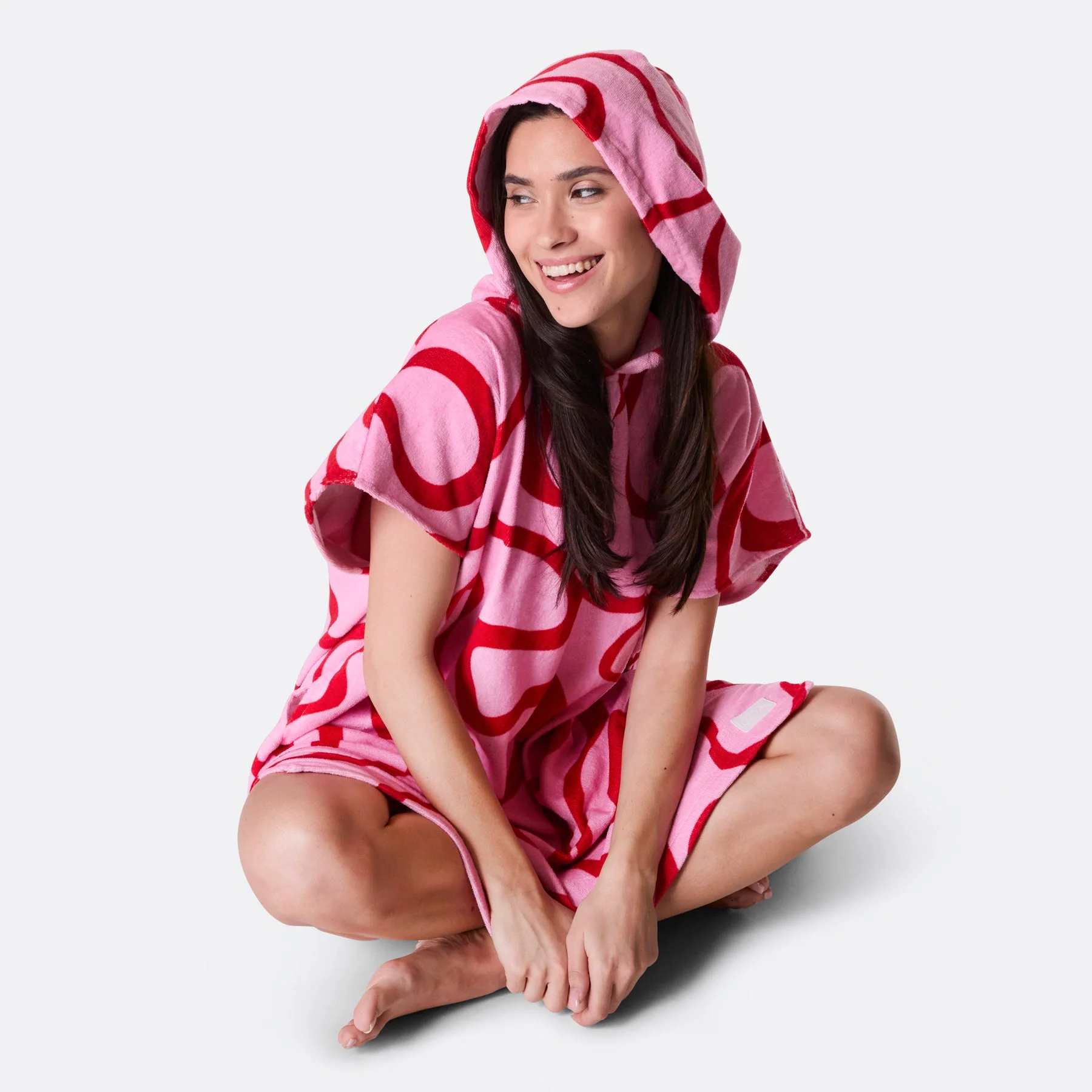 Pinke Wellen Badeponcho - Image 4