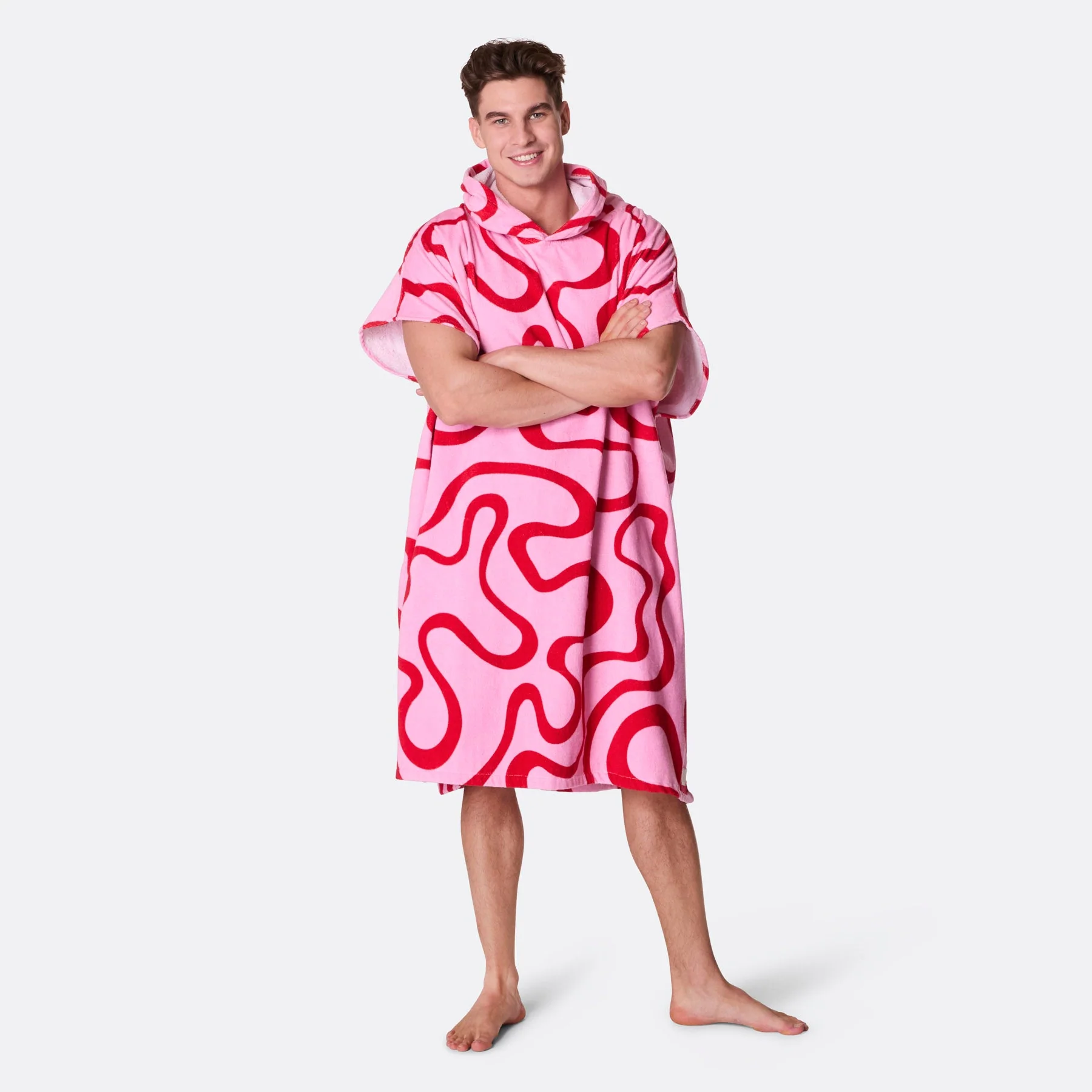 Pinke Wellen Badeponcho - Image 5