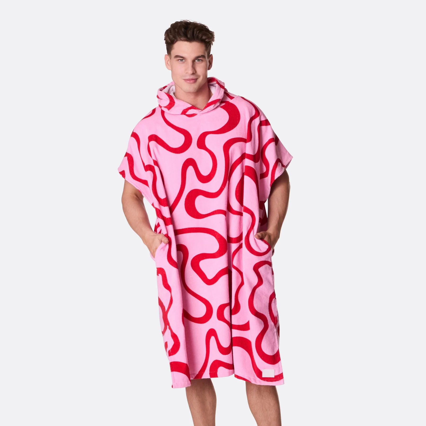 Pinke Wellen Badeponcho - Image 6