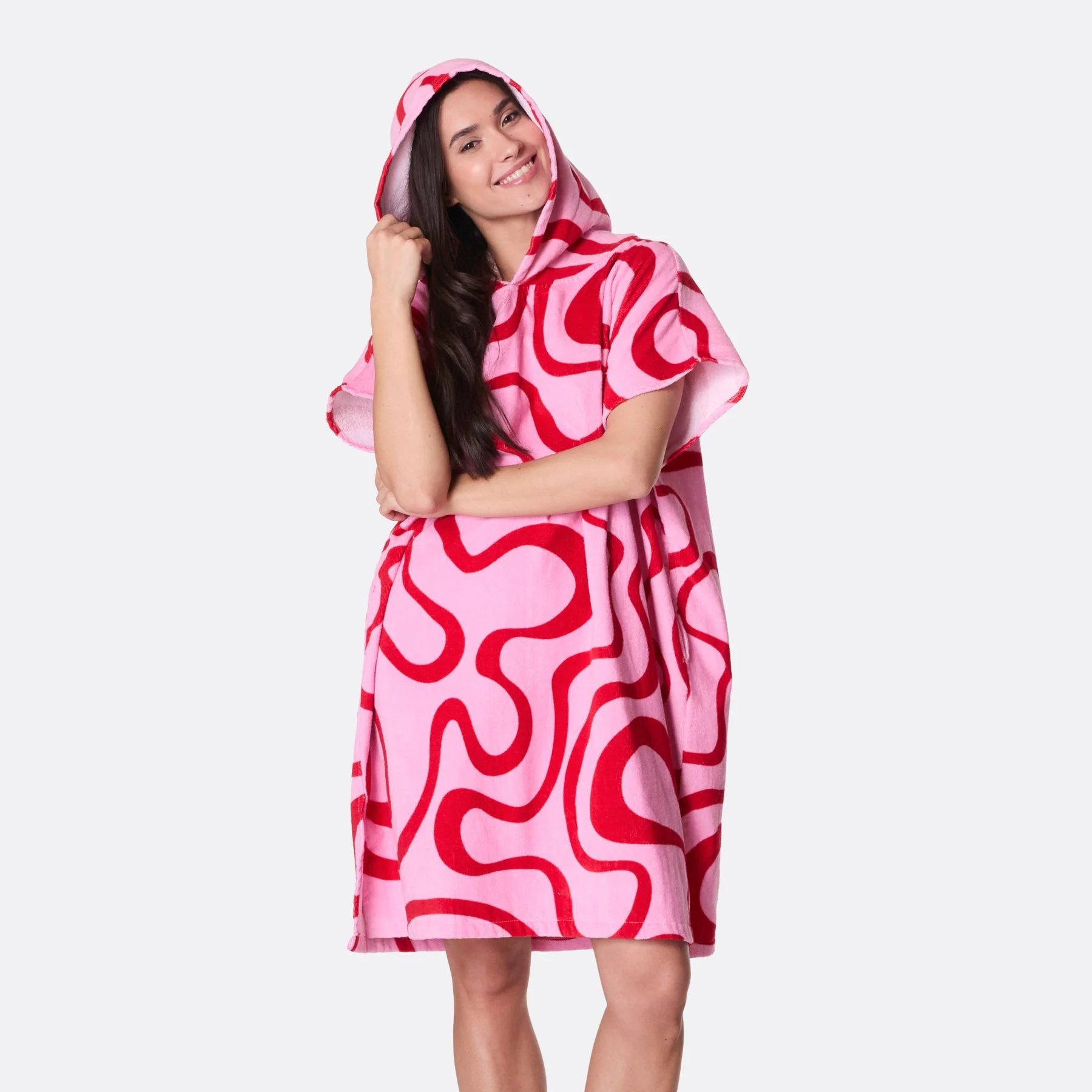 Pinke Wellen Badeponcho - Image 7