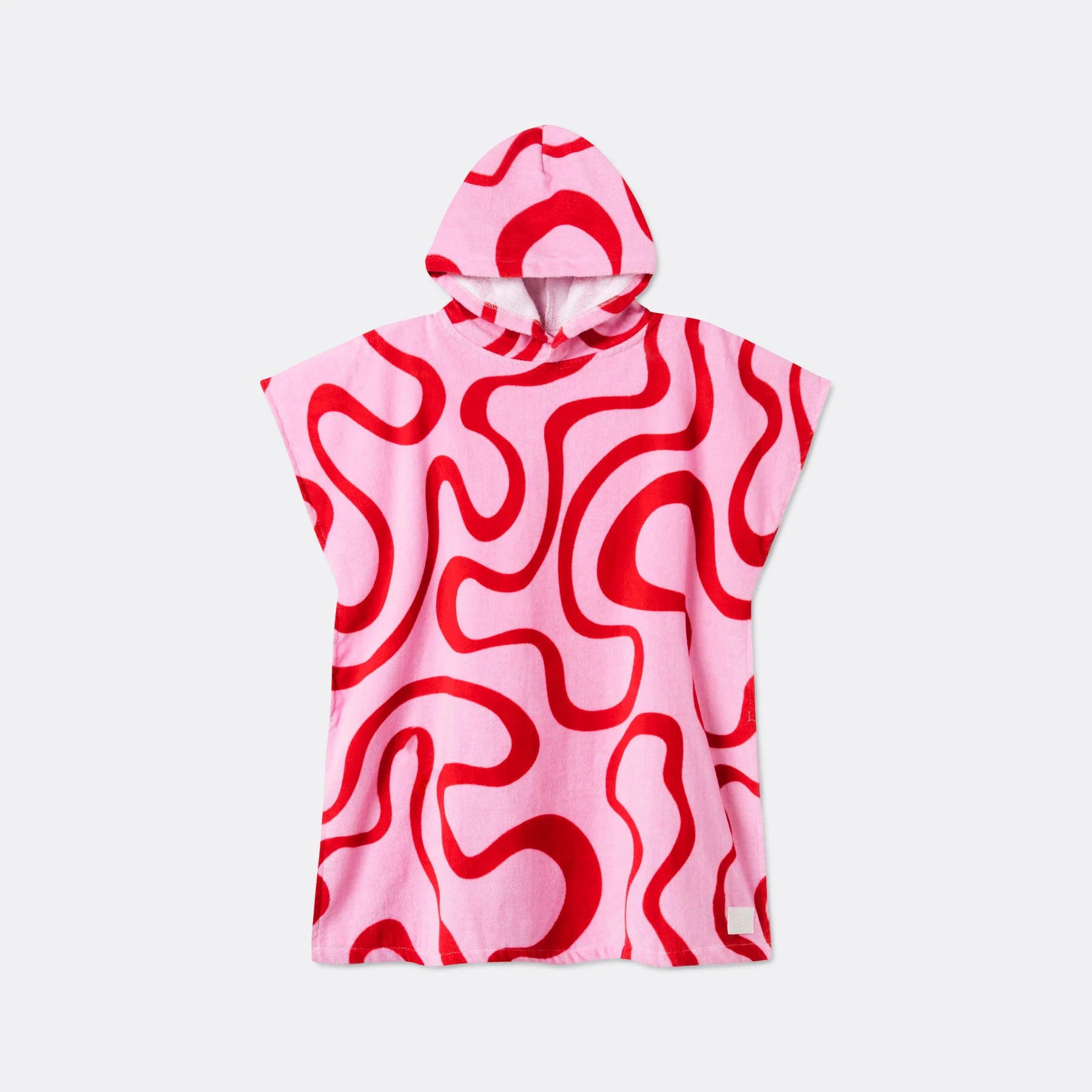 Pinke Wellen Badeponcho Kinder - Image 4