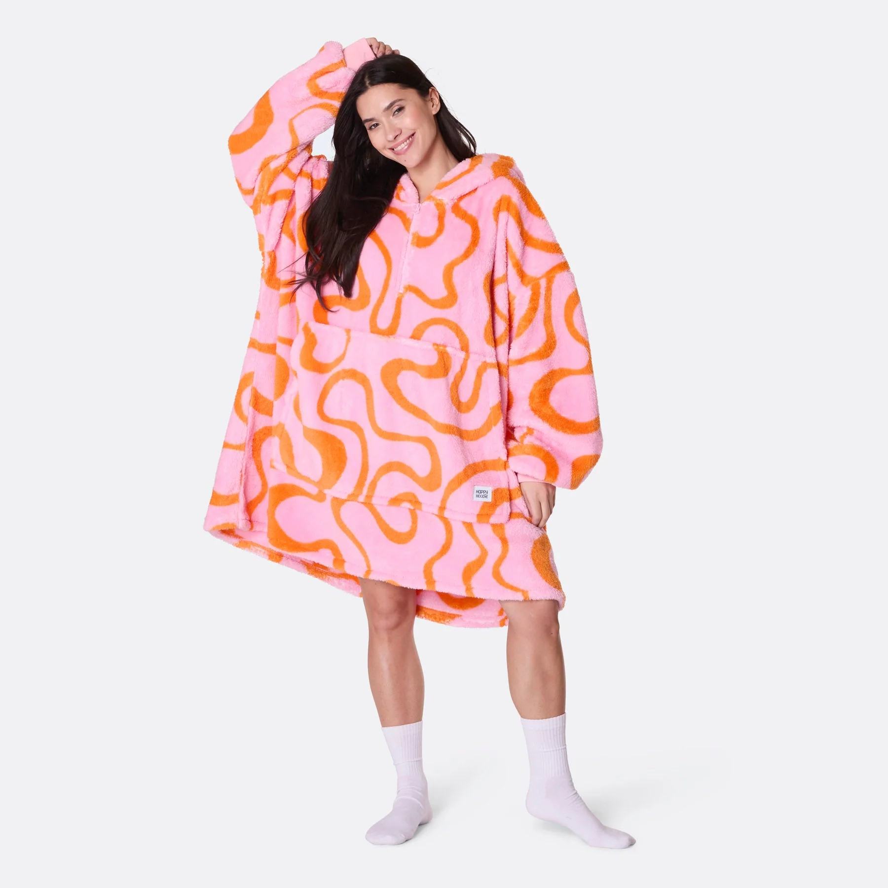 Pinke Wellen Teddy HappyHoodie