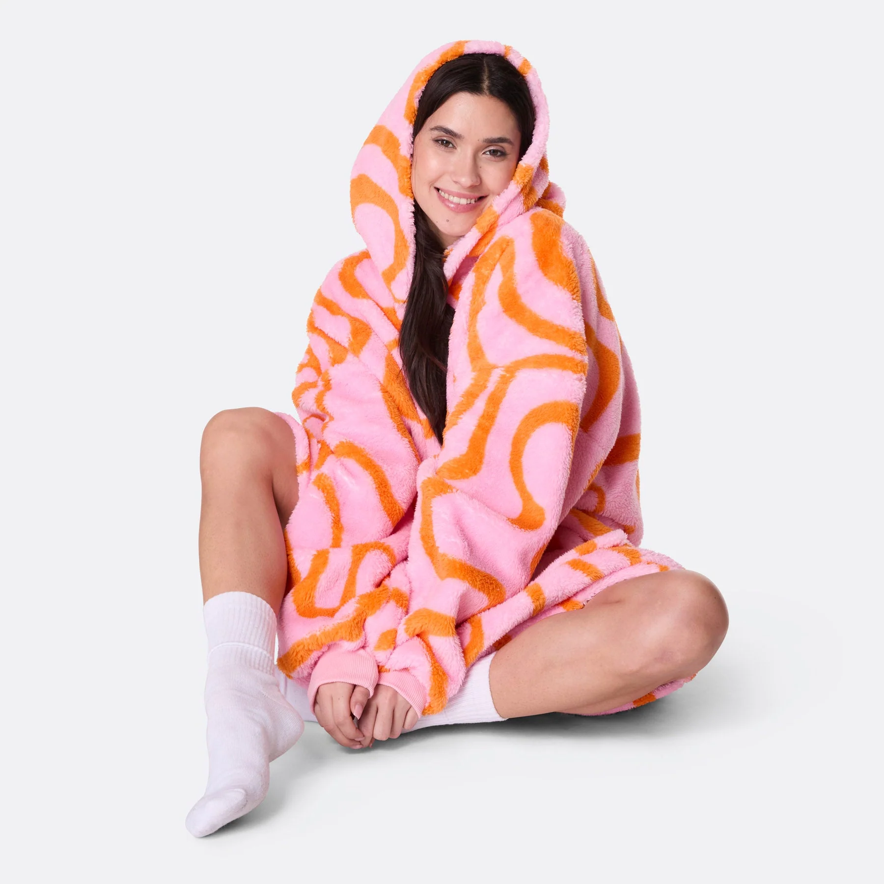 Pinke Wellen Teddy HappyHoodie - Image 2