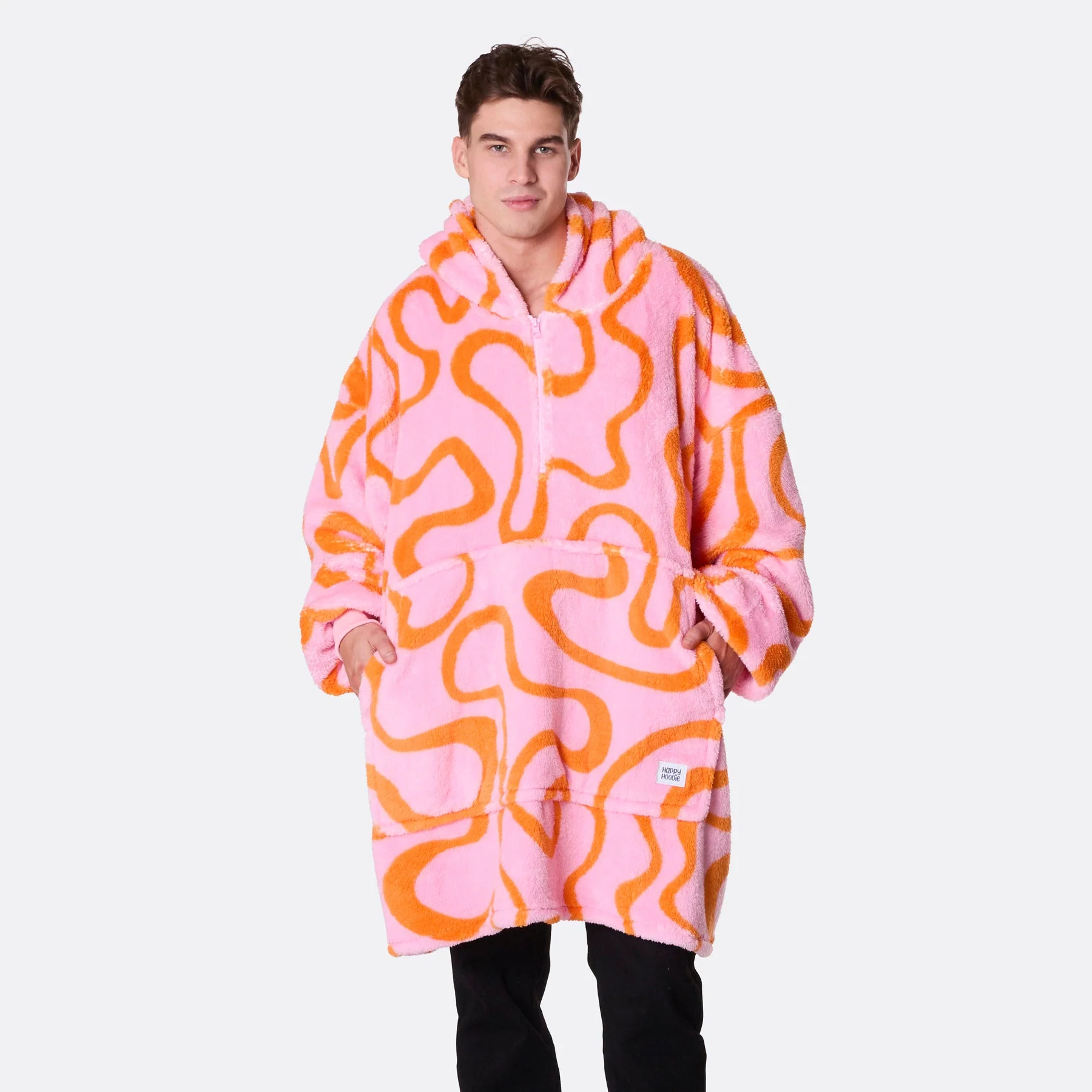Pinke Wellen Teddy HappyHoodie - Image 4