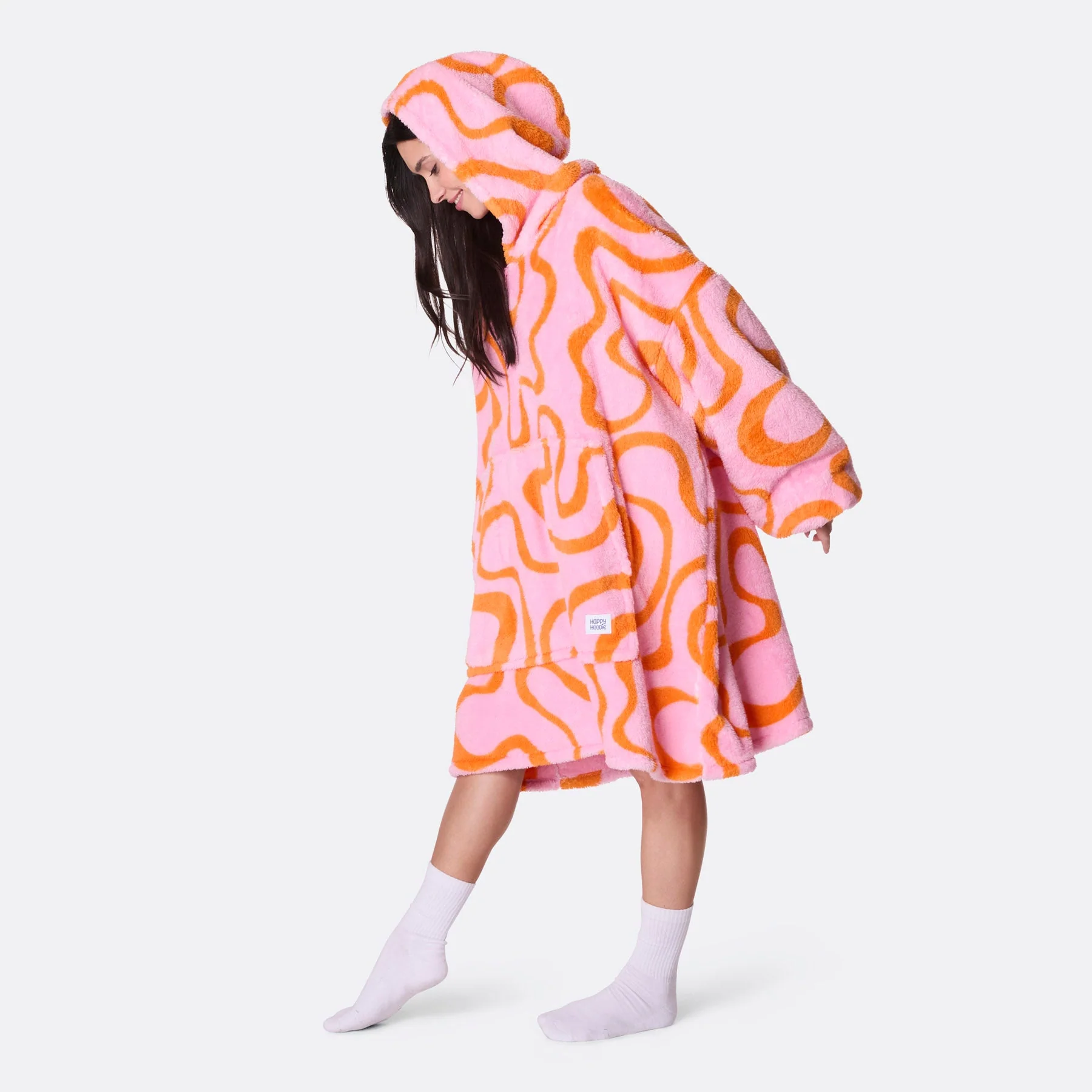 Pinke Wellen Teddy HappyHoodie - Image 6