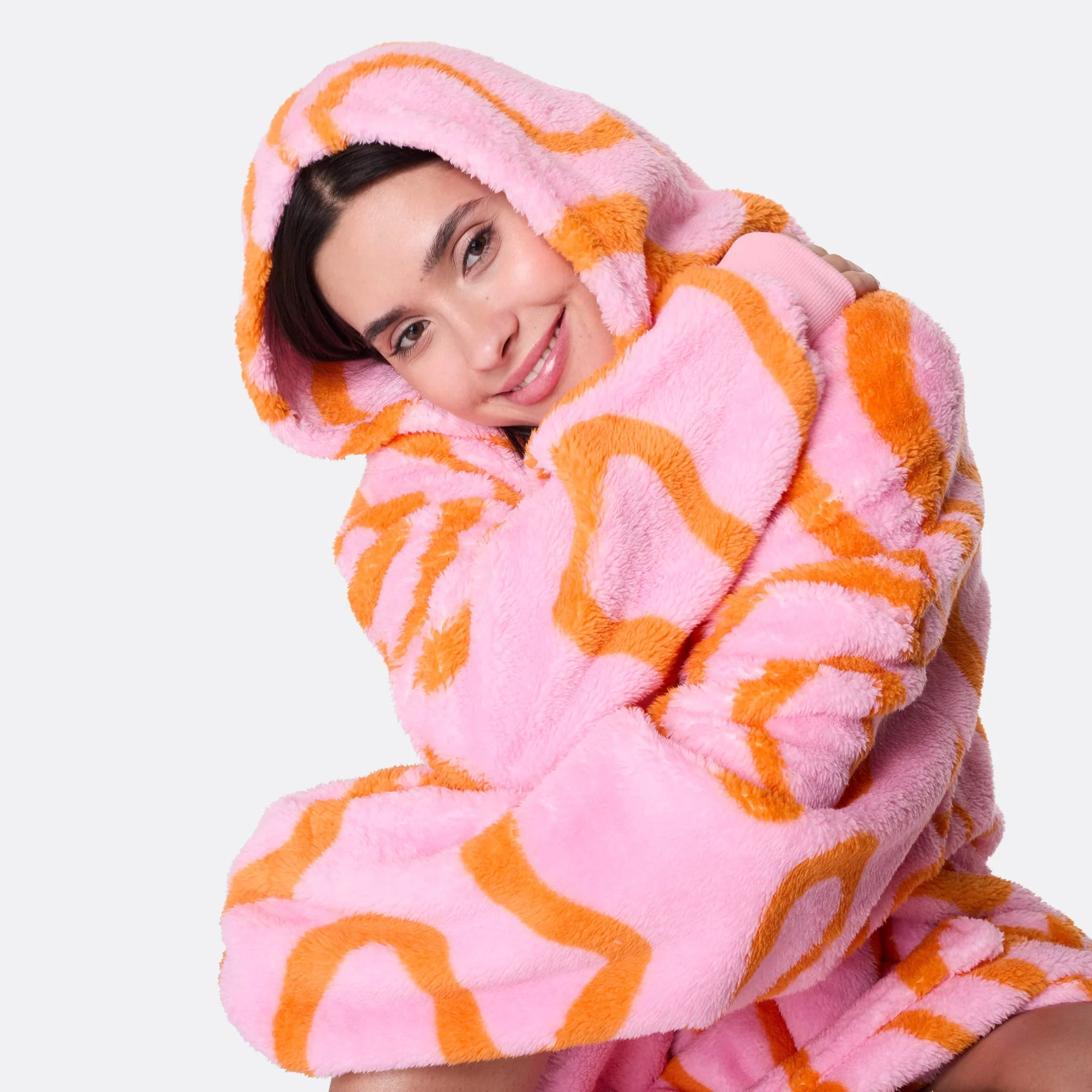 Pinke Wellen Teddy HappyHoodie - Image 8