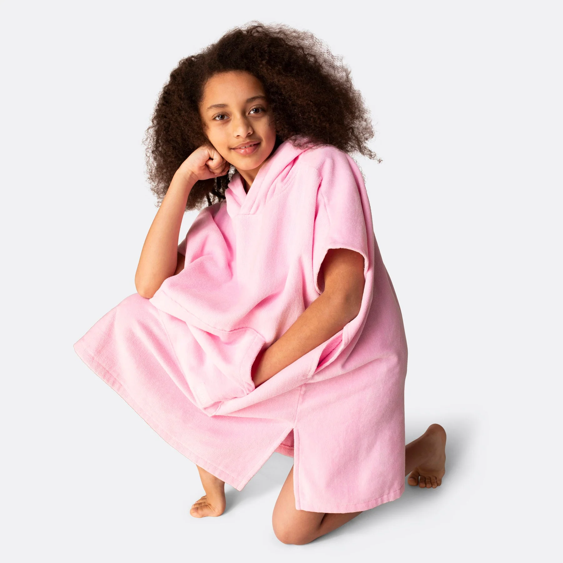 Kaugummi-Pinker Badeponcho Kinder - Image 4