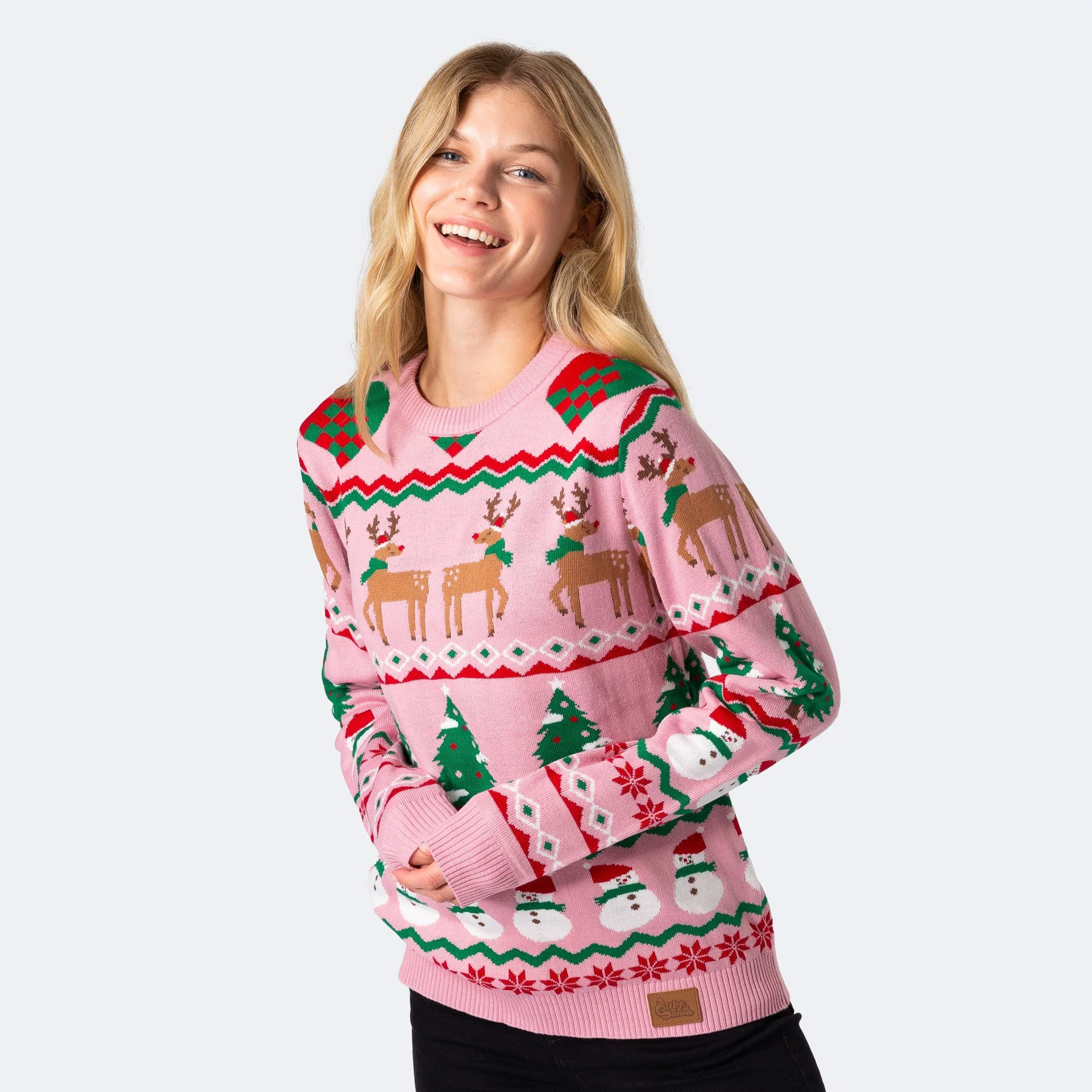Pinker Ugly Christmas Sweater Damen - Image 2