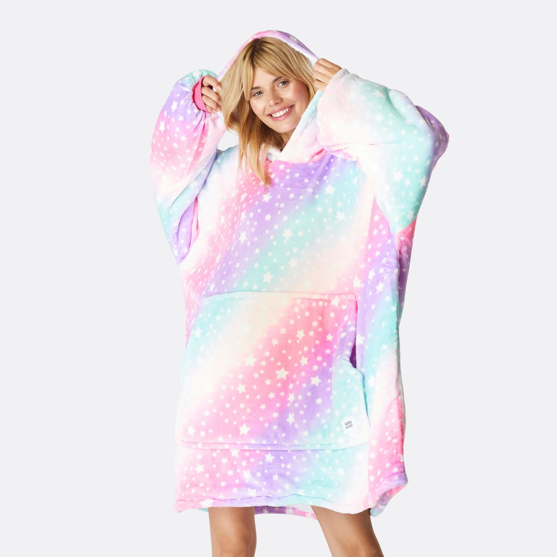 Pinker Regenbogen HappyHoodie - Image 2