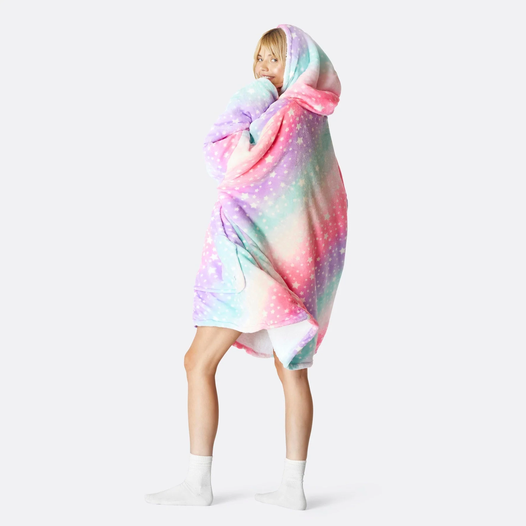 Pinker Regenbogen HappyHoodie - Image 3