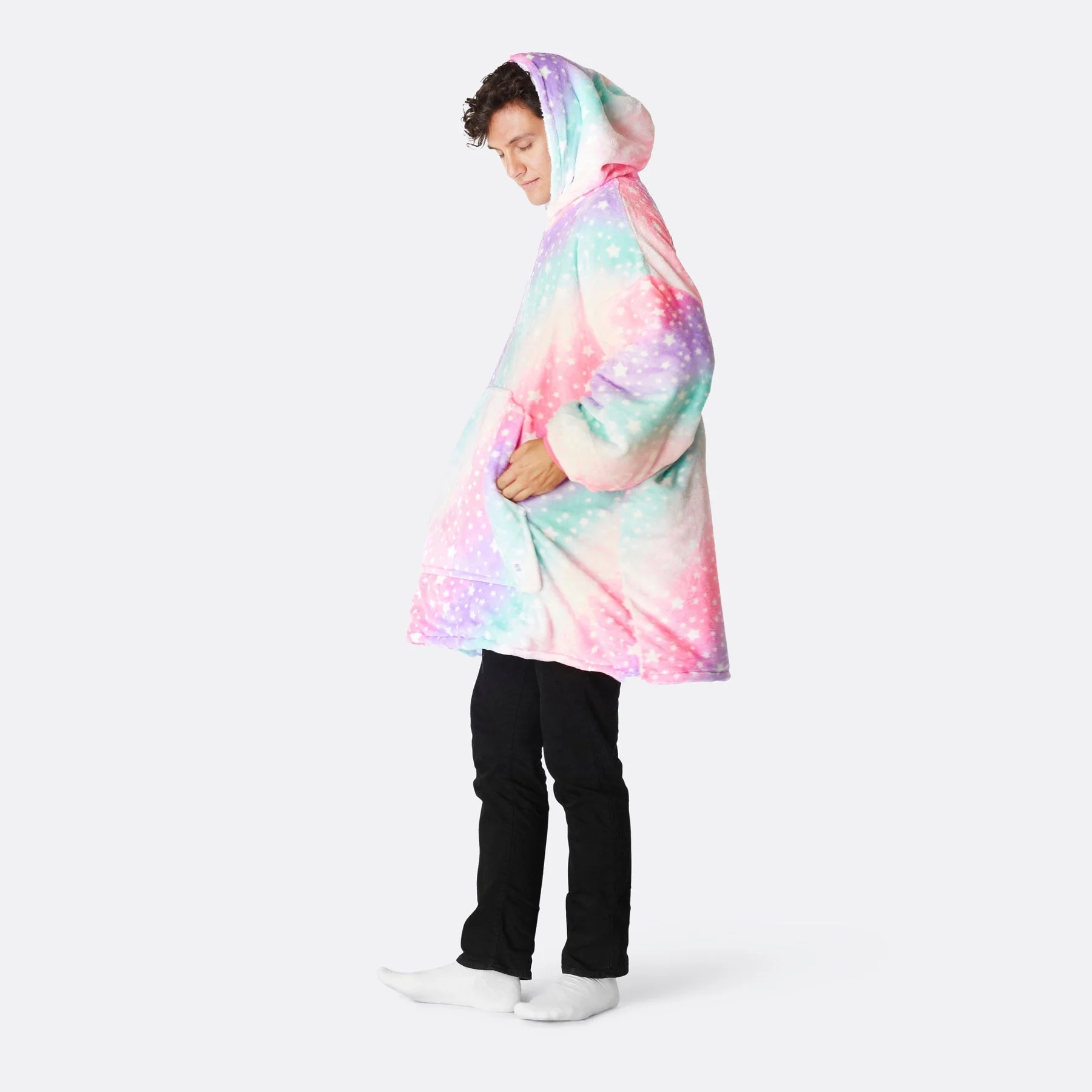 Pinker Regenbogen HappyHoodie - Image 4