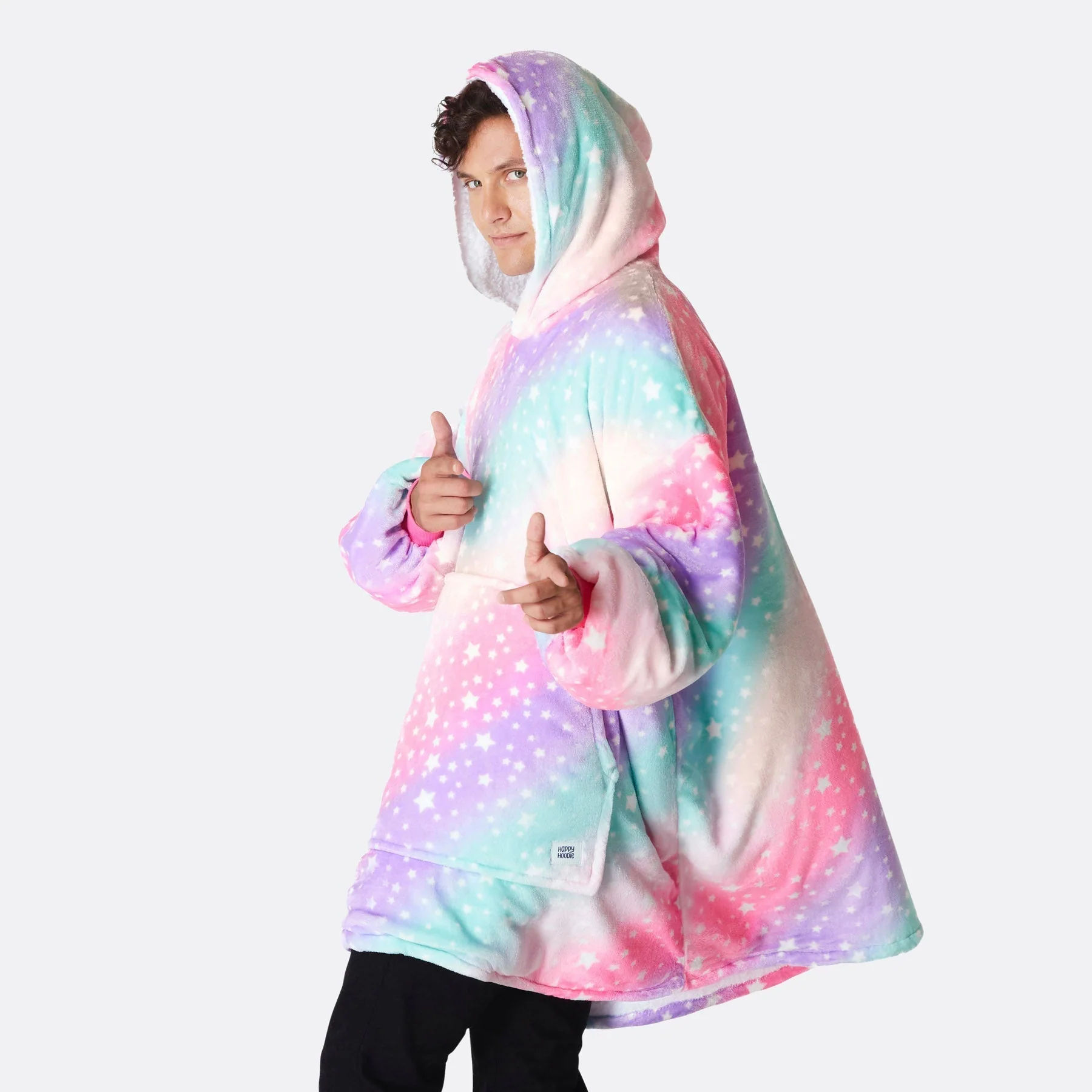 Pinker Regenbogen HappyHoodie - Image 5