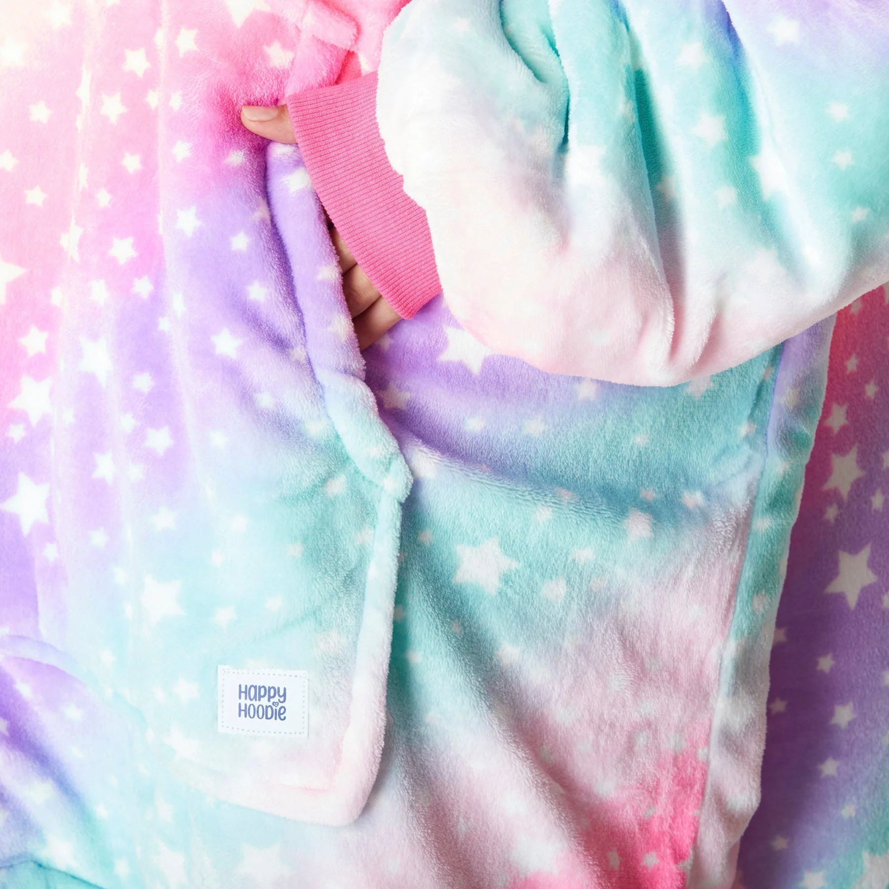 Pinker Regenbogen HappyHoodie - Image 7
