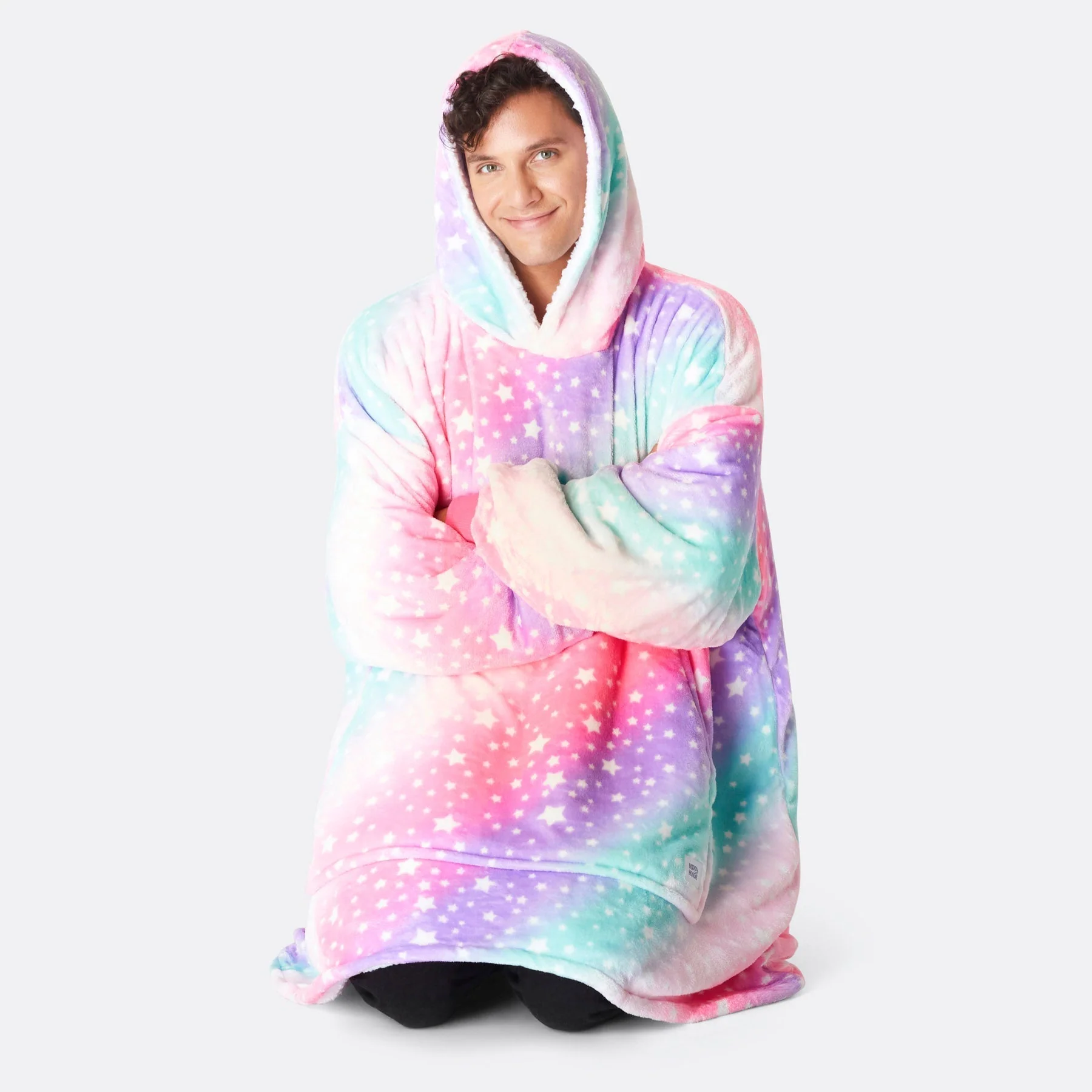 Pinker Regenbogen HappyHoodie - Image 8